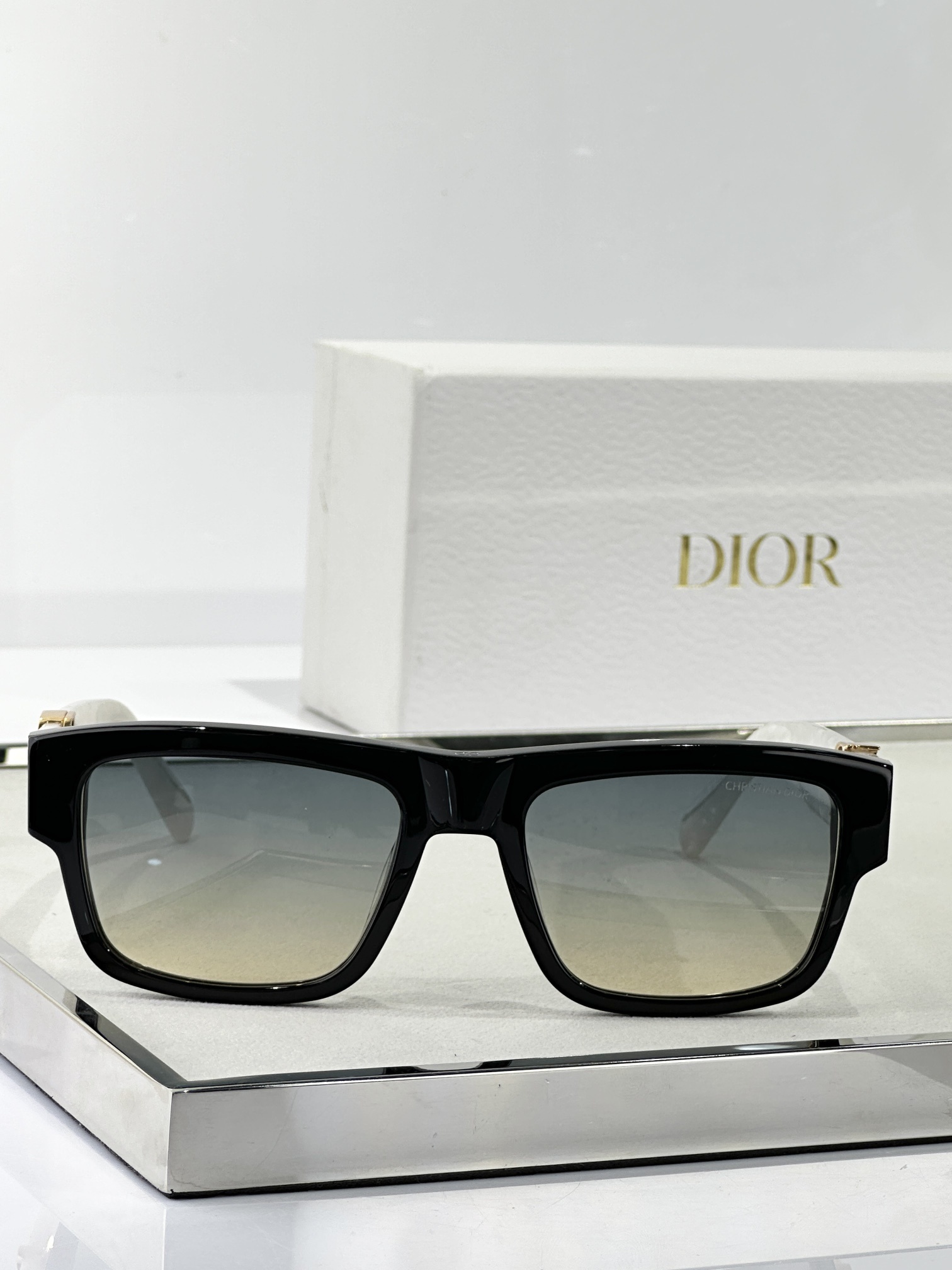 Christian Dior Luxury Rectangular Sunglasses for Men & Women