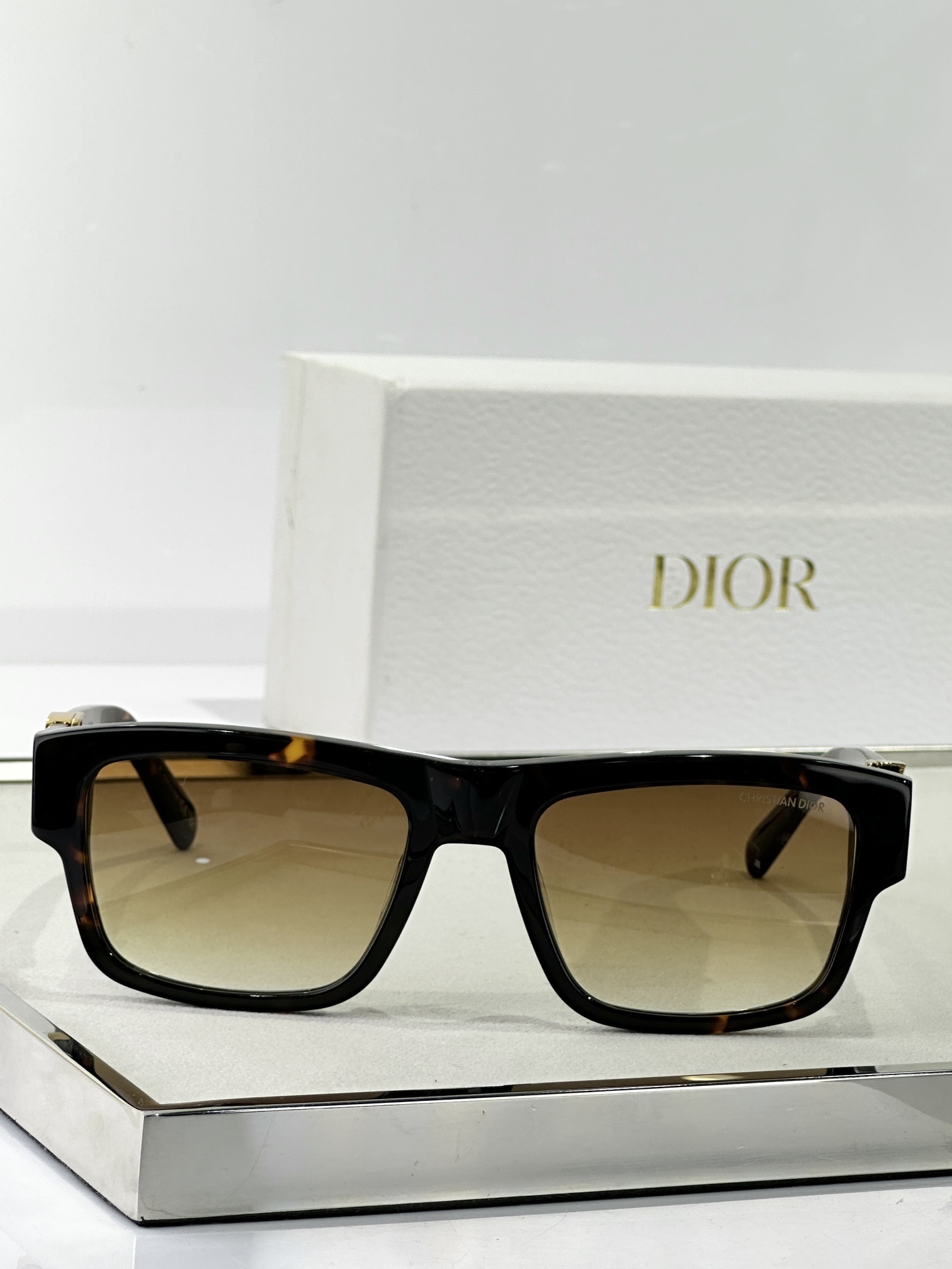Christian Dior Luxury Rectangular Sunglasses for Men & Women