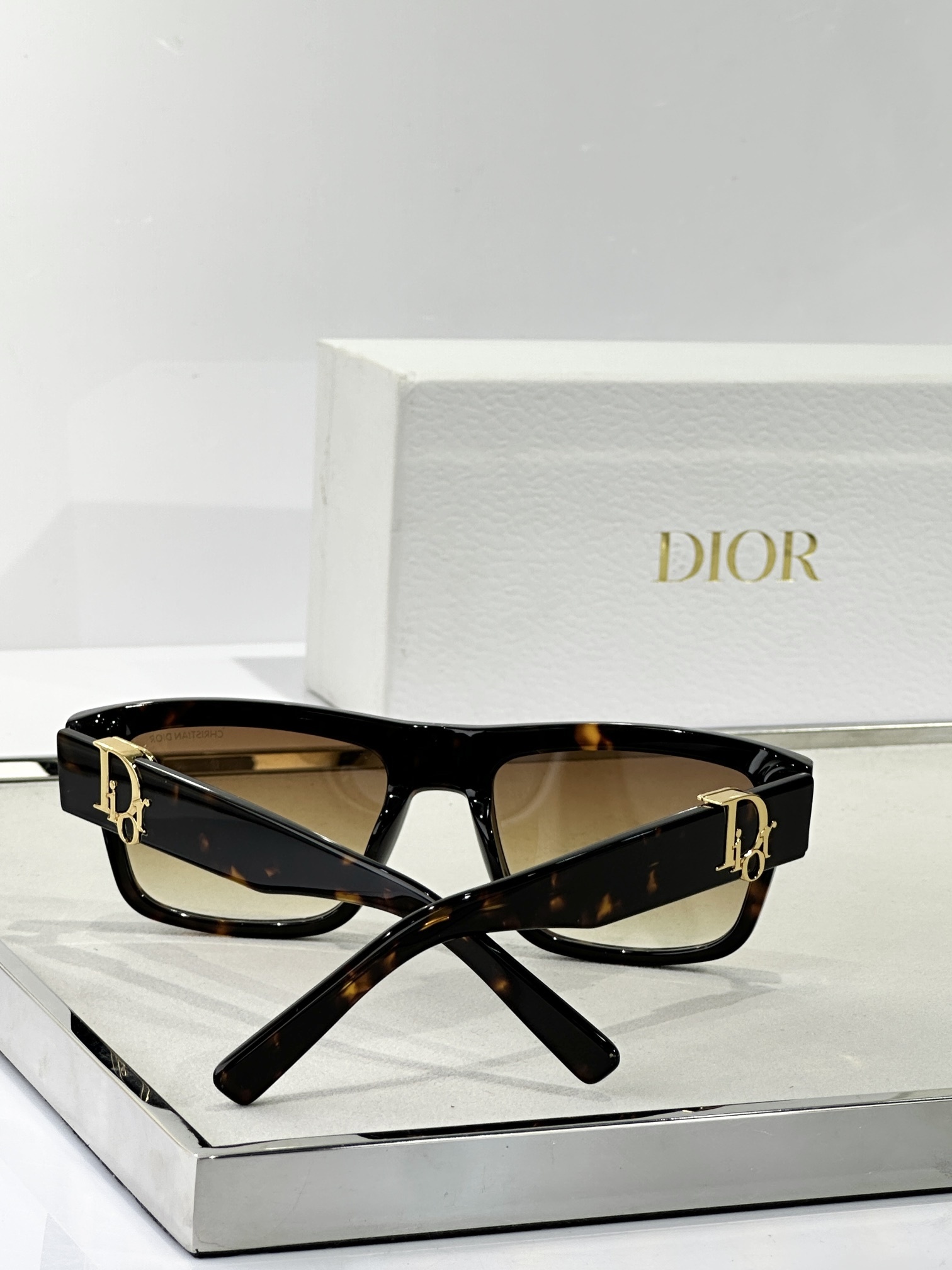Christian Dior Luxury Rectangular Sunglasses for Men & Women