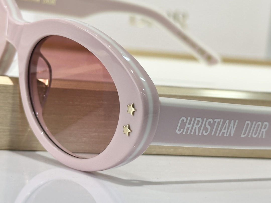 DiorPacific B4F Pink Oval Sunglasses – Luxury Designer Eyewear