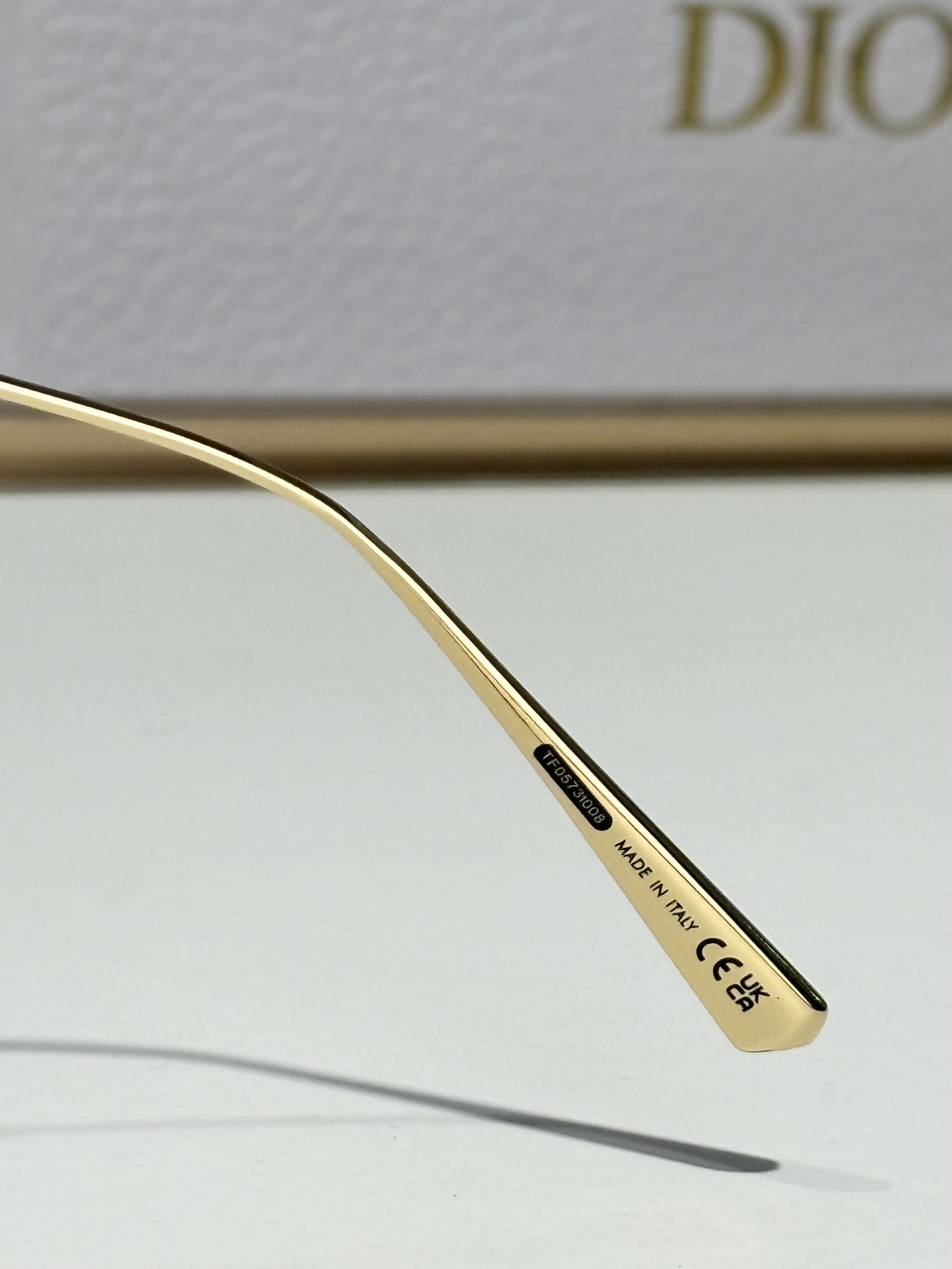 Dior Luxury Pink & Gold Square Eyeglasses for Women