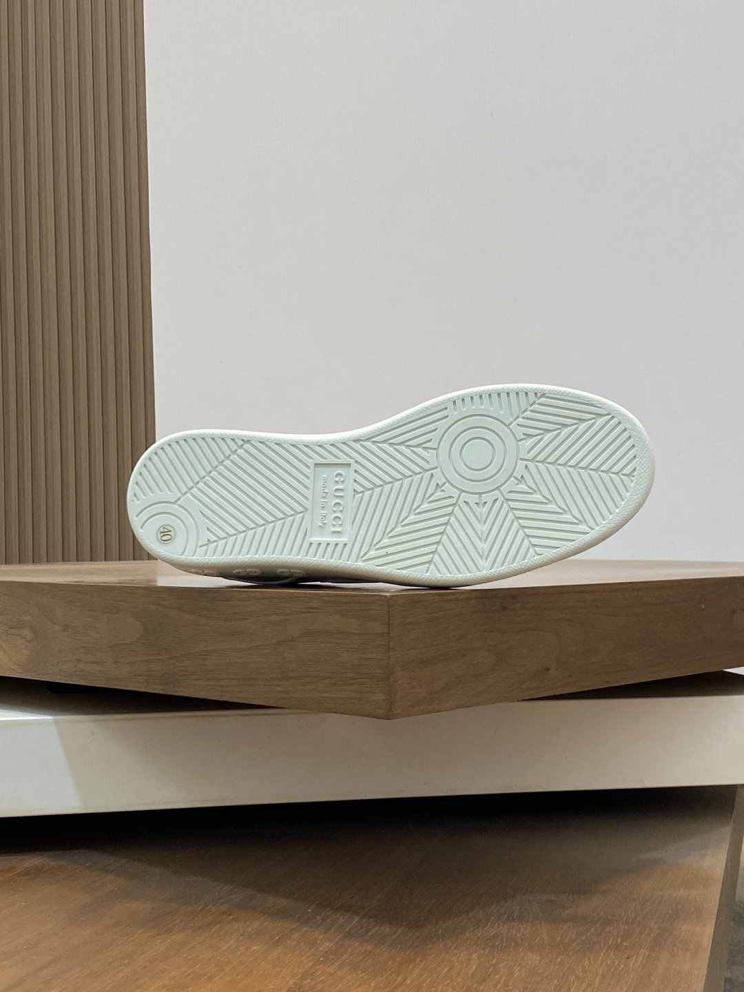 Gucci Men’s Interlocking G White Leather Sneakers