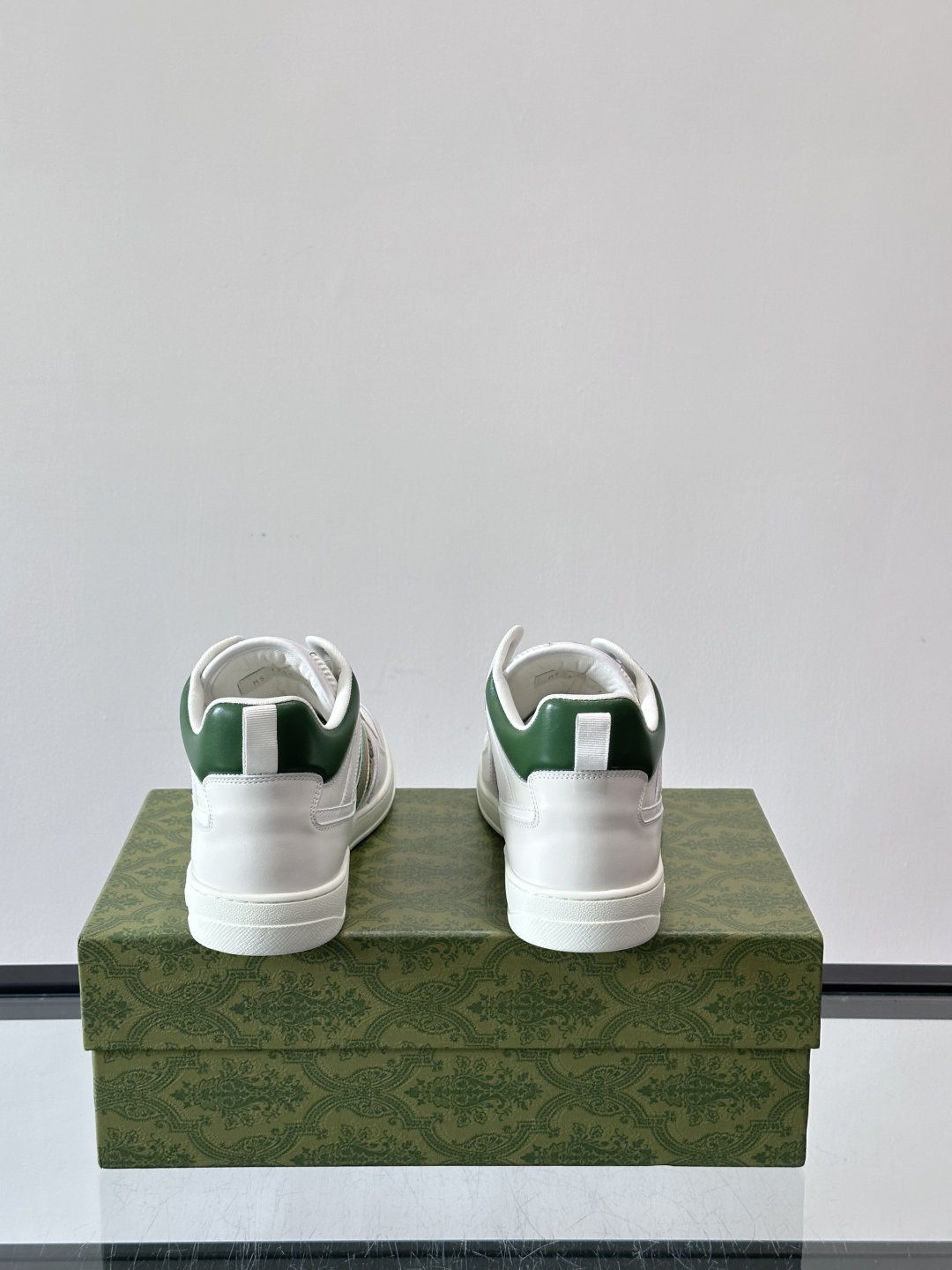 Gucci Men’s GG Supreme Canvas and White Leather Sneakers