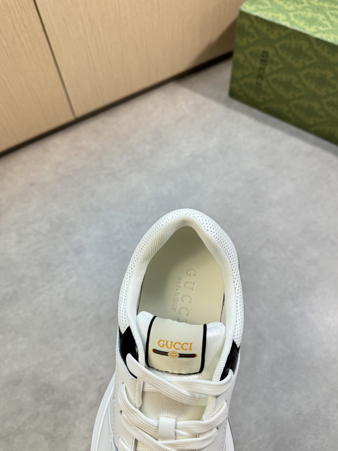 Gucci Men’s Interlocking G White Leather Sneakers