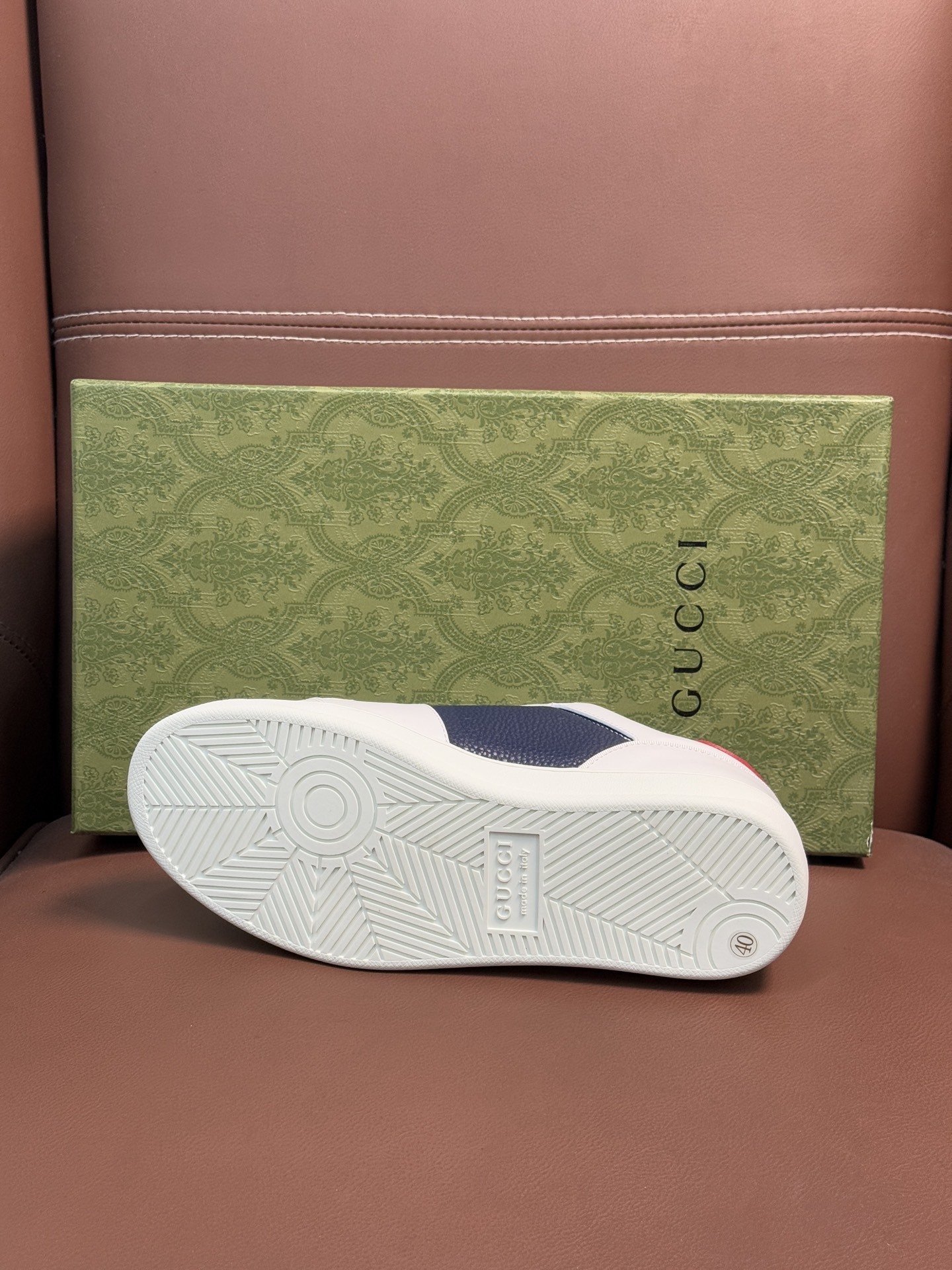 Gucci Men’s Interlocking G White Leather Sneakers