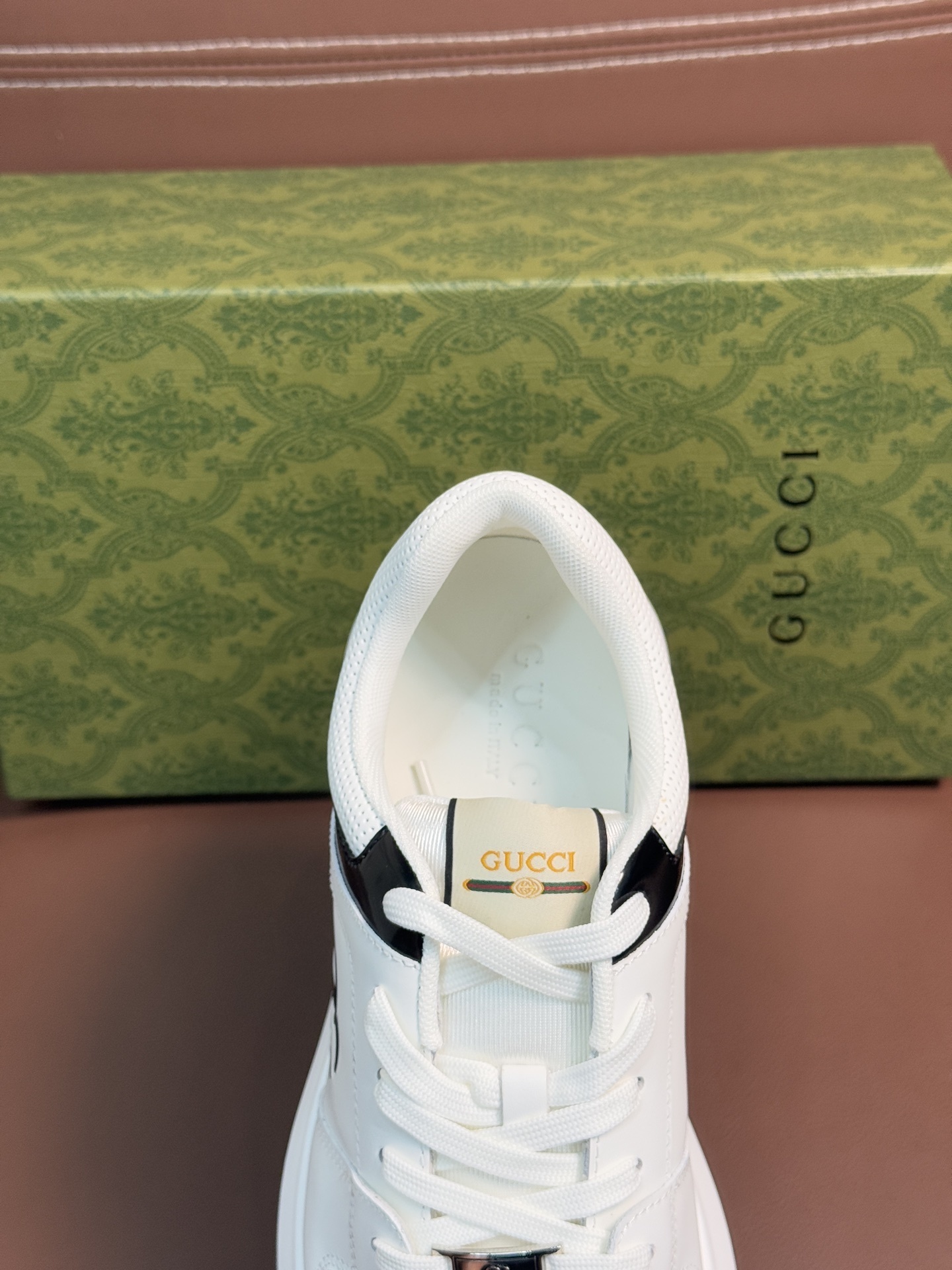 Gucci Men’s Interlocking G White Leather Sneakers