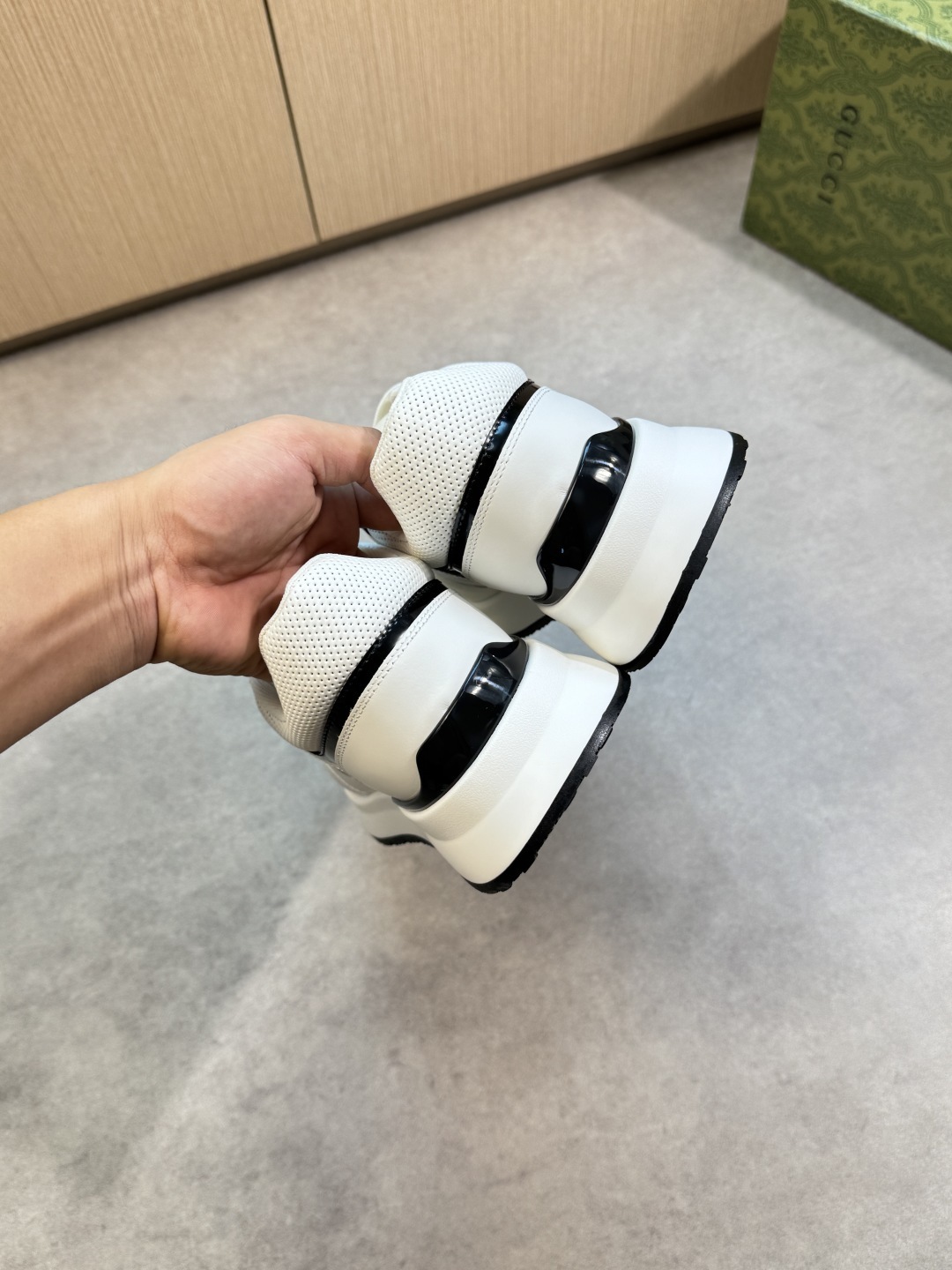 Gucci Men’s Interlocking G White Leather Sneakers