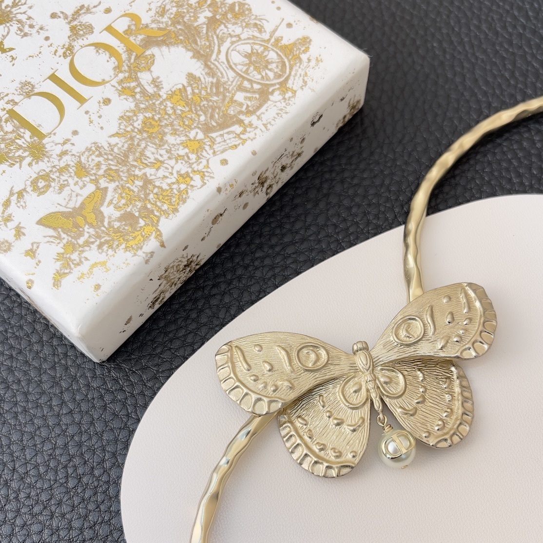 Dior Metamorphose Butterfly Choker – Gold-Finish Metal