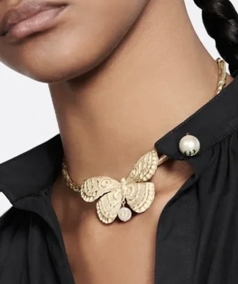 Dior Metamorphose Butterfly Choker – Gold-Finish Metal