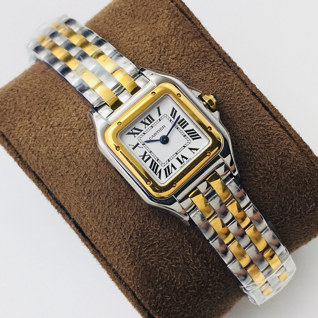 Cartier Panthère Two-Tone Steel & Yellow Gold Ladies Watch WJPN007