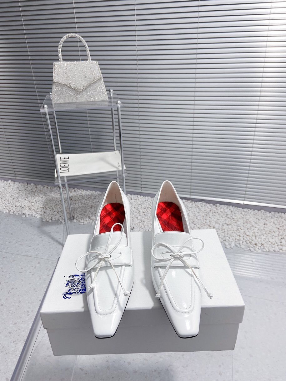 Burberry White Patent Loafers - Burberry White Patent Leather Loafers
