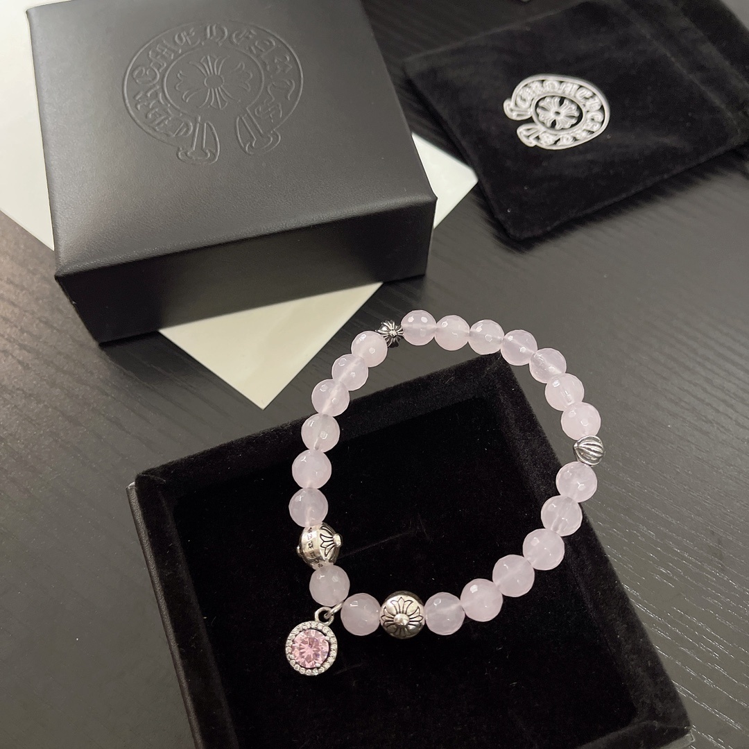 Rose Quartz Charm Bracelet – Premium Quality