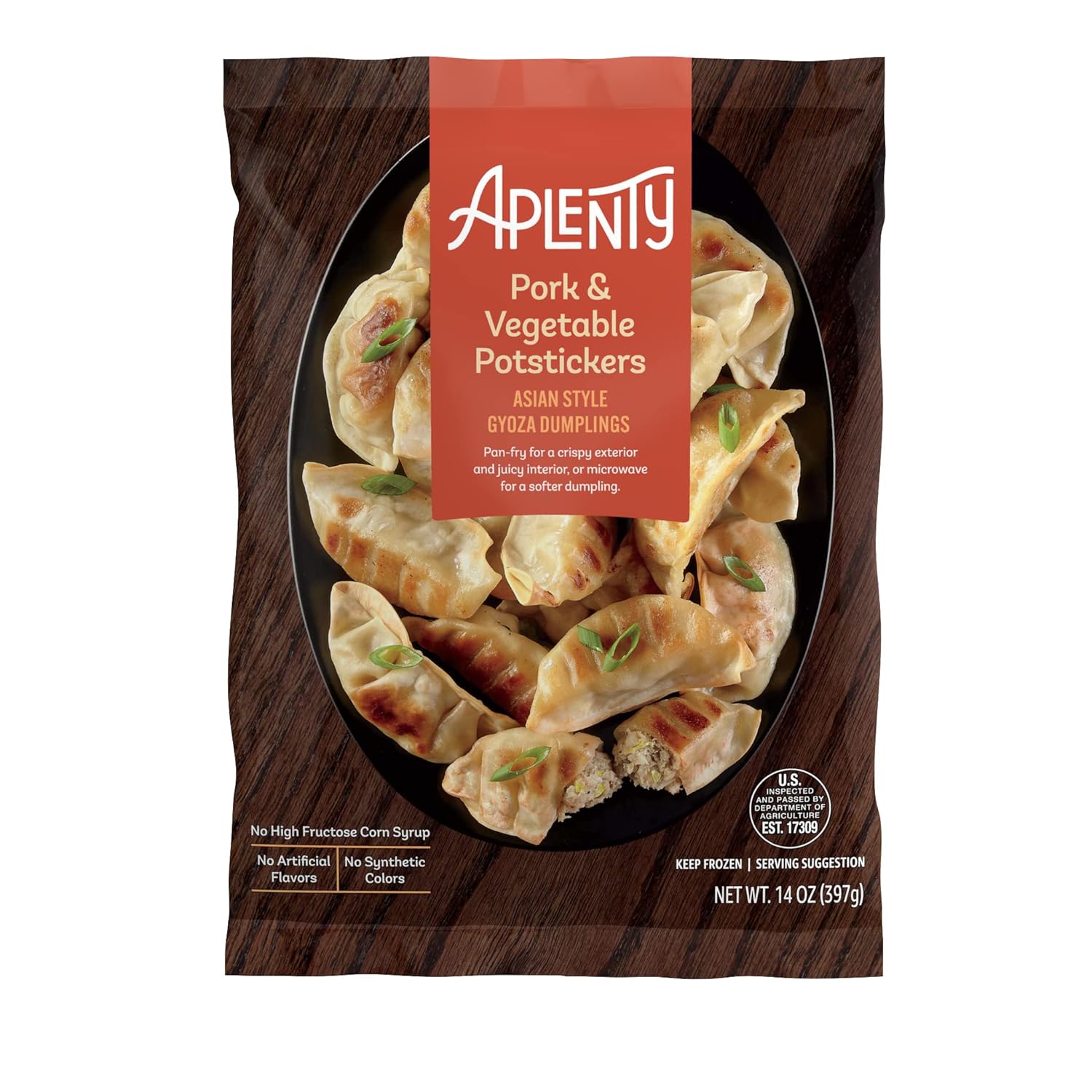 Aplenty Pork & Vegetable Potstickers, 14 Oz