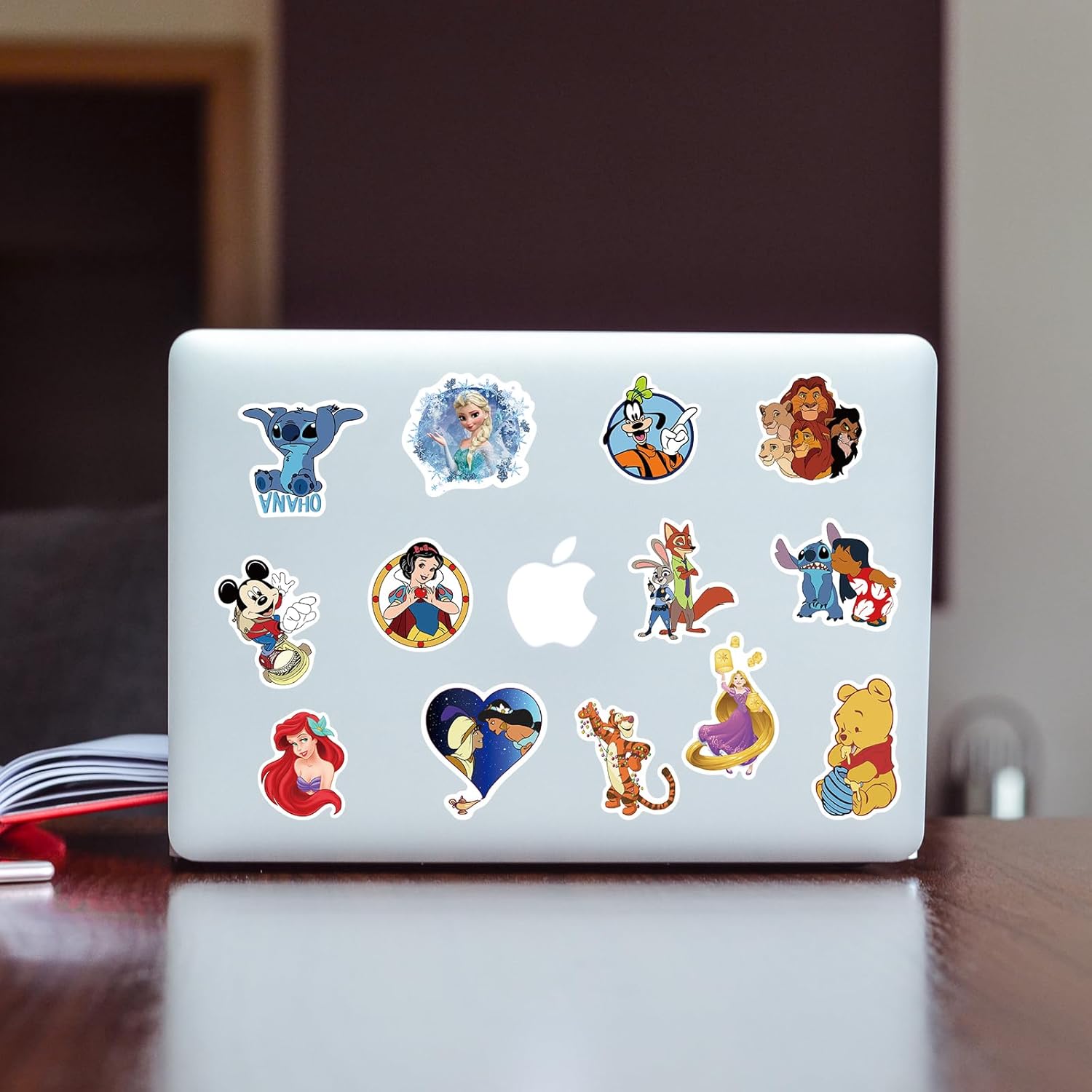 Alternative view of 100 Disney Cartoon Stickers for Kids, Cute Princess Stickers for Girl Teen Adult Water Bottle, Skateboard, Phone, Laptop, Bicycle, Travel Case, Helmet, Guitar