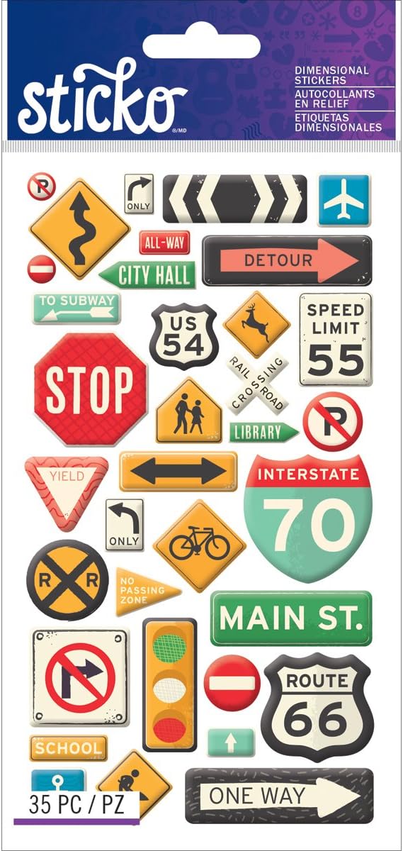 Alternative view of Sticko Stickers, Road Signs