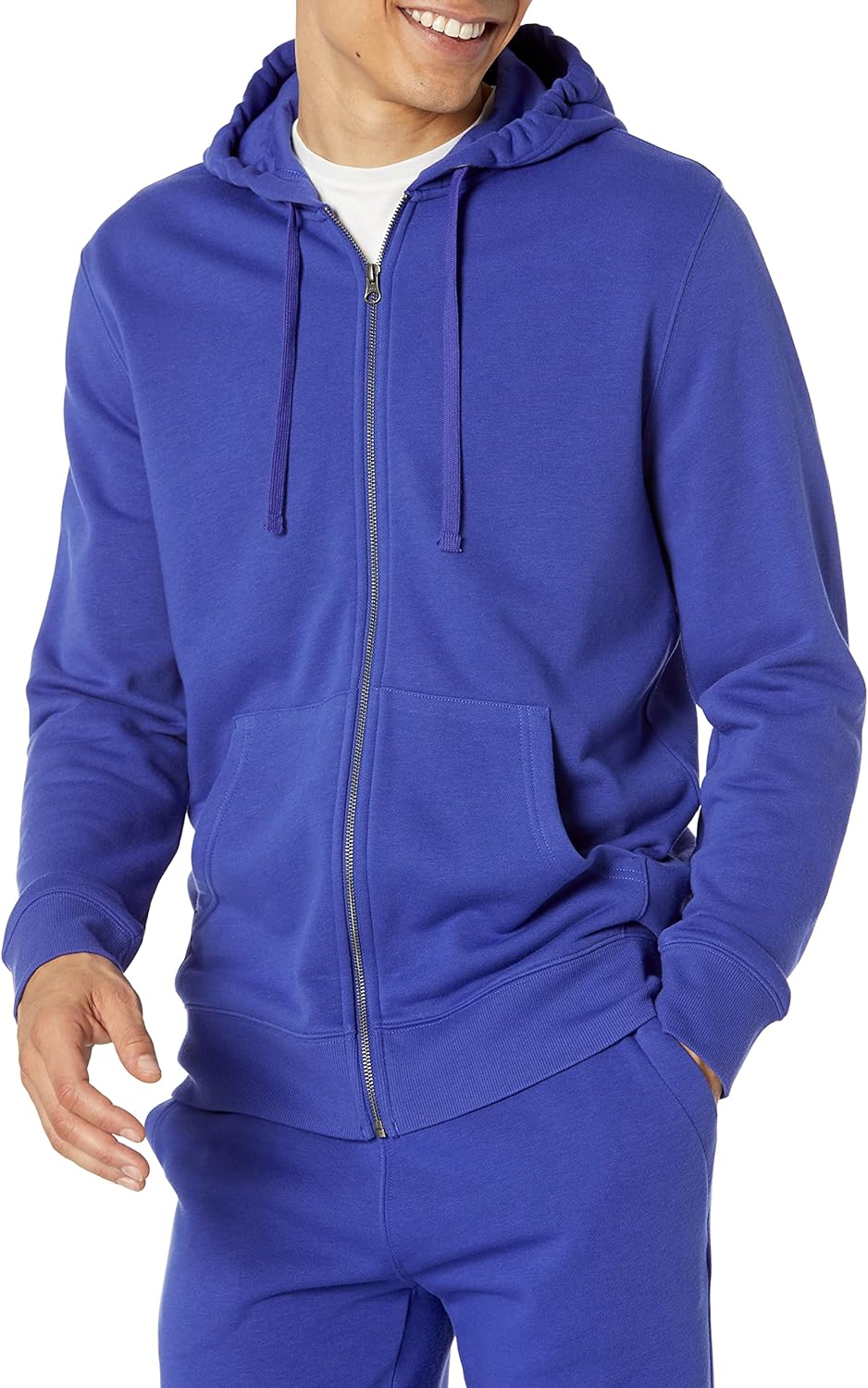 Amazon Essentials Men's Long-Sleeve French Terry Full-Zip Hoodie (Available in Big & Tall)