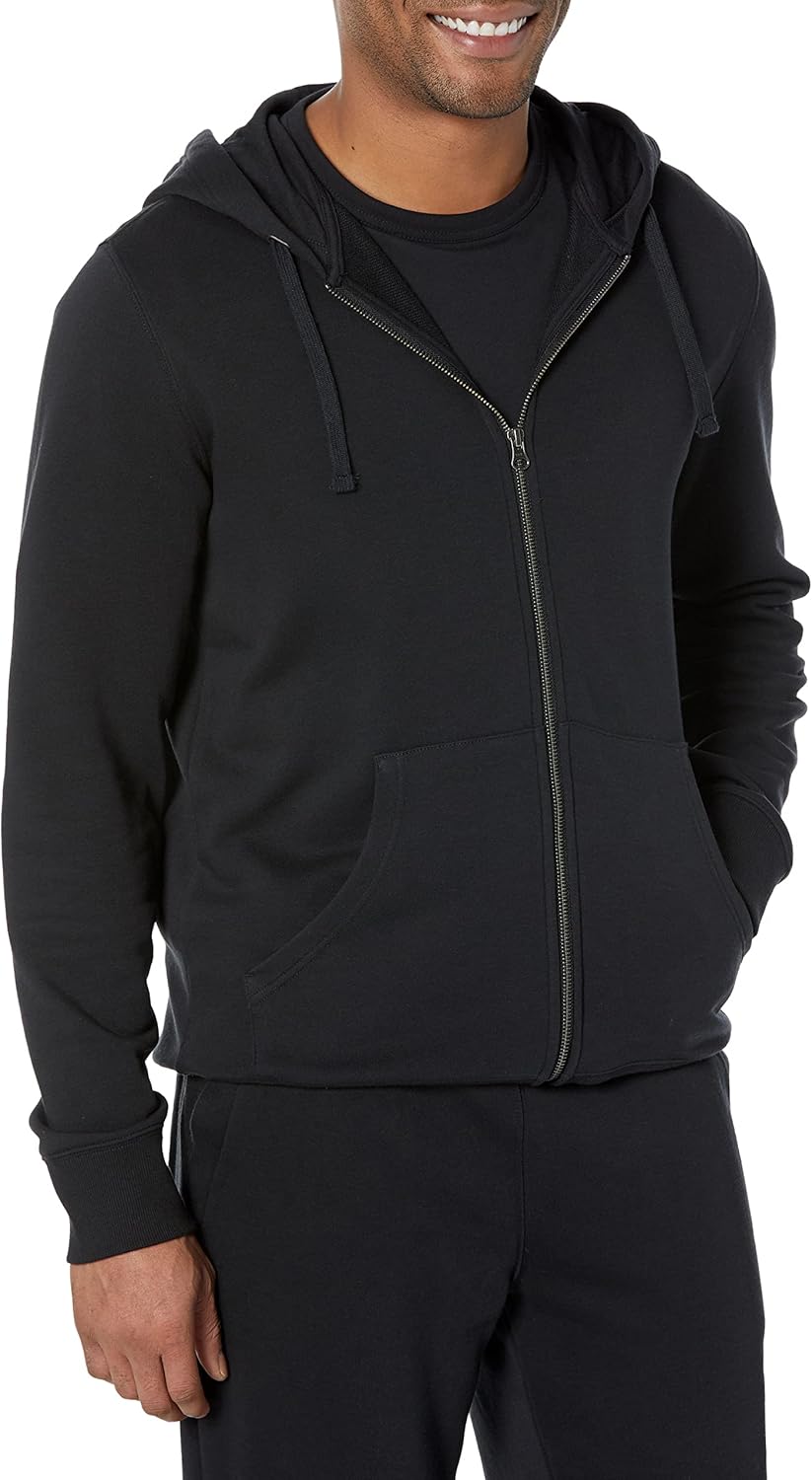 Alternative view of Amazon Essentials Men's Long-Sleeve French Terry Full-Zip Hoodie (Available in Big & Tall)