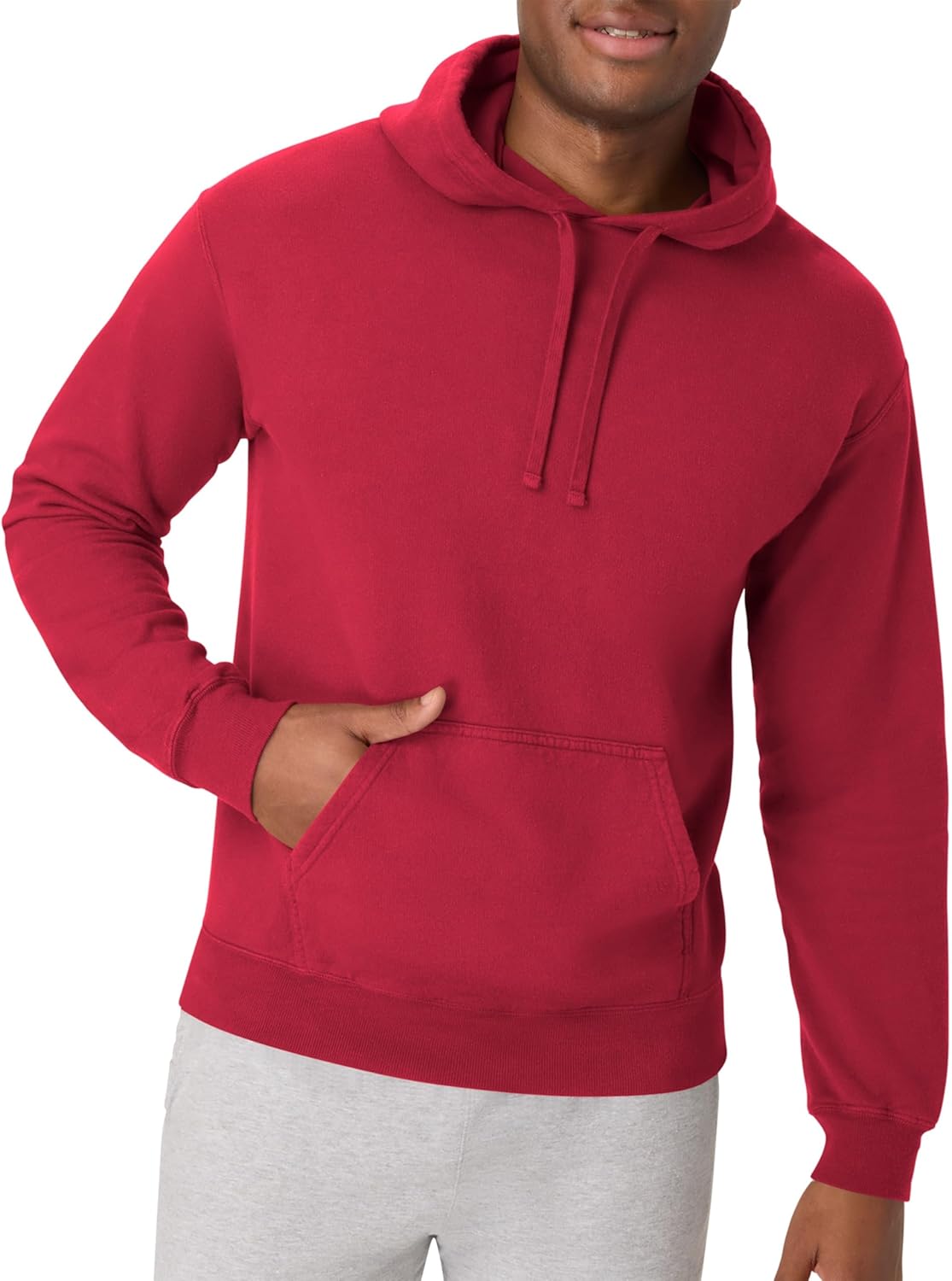 Hanes mens Originals Fleece Hoodie, Garment Dyed Hooded Sweatshirt, Unisex Fleece Pullover