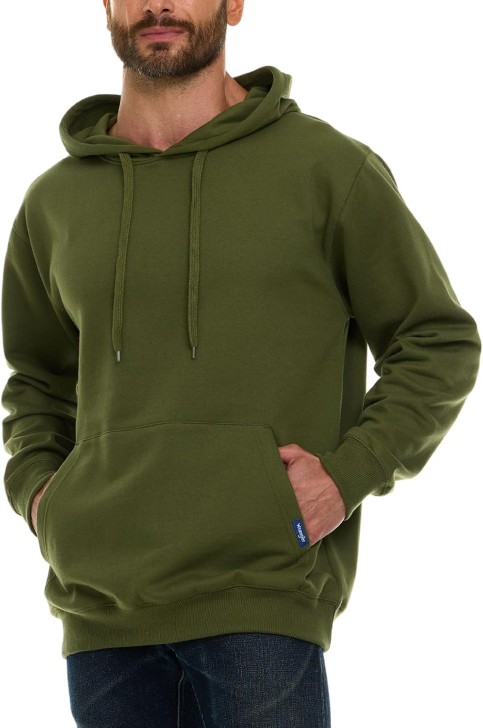 Wrangler Big and Tall Hoodie for Men, Fleece Heavyweight Pullover Sweatshirt, Relaxed Fit Mens Work Hoodies