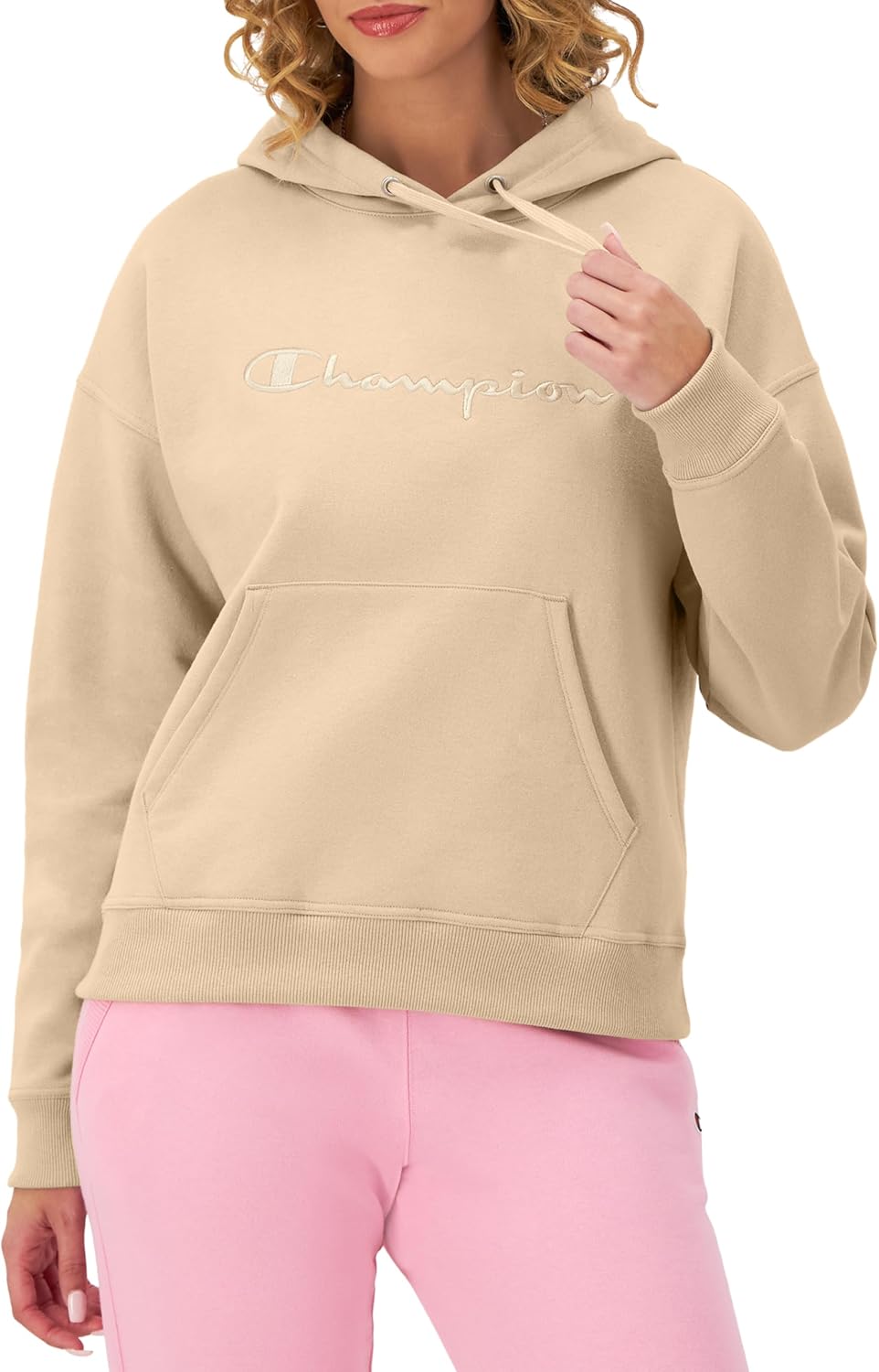 Alternative view of Champion Womenu2019s Pullover Fleece Hoodie, Loose Fit, Midweight, Script Logo