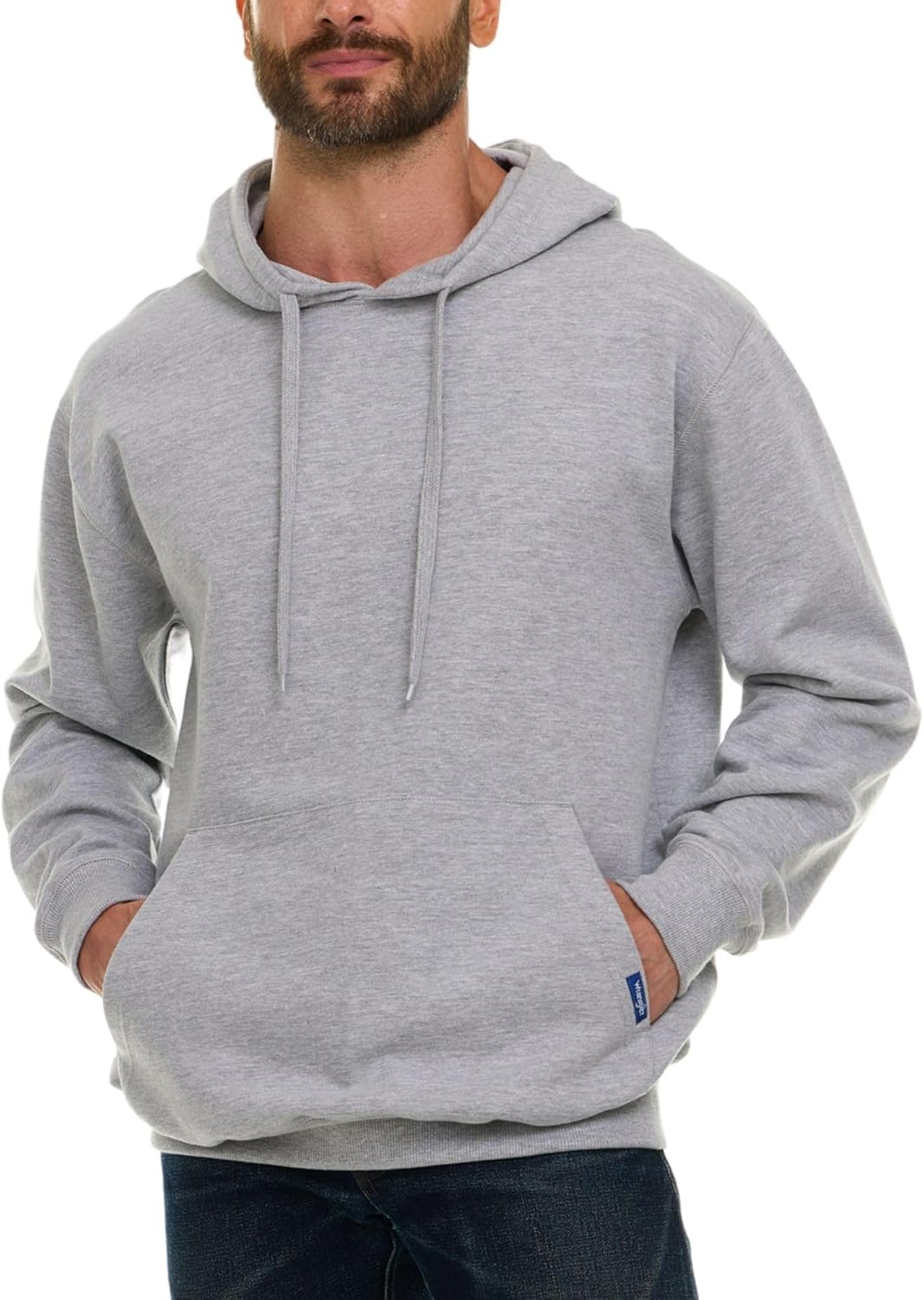 Alternative view of Wrangler Big and Tall Hoodie for Men, Fleece Heavyweight Pullover Sweatshirt, Relaxed Fit Mens Work Hoodies