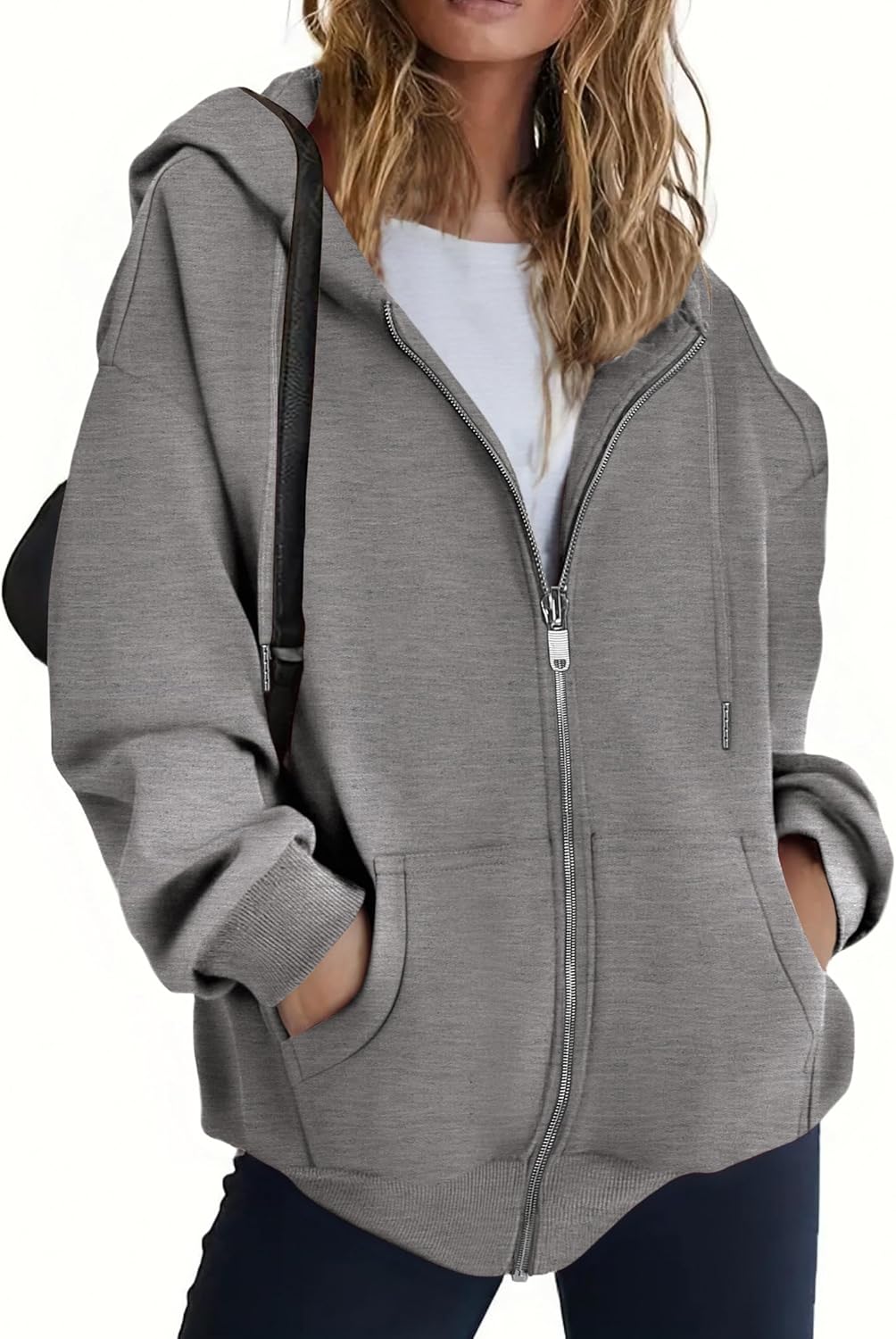 Alternative view of ZEAGOO Hoodies Women Zip Up Hoodie Oversized Sweatshirt Fleece Jackets Spring Fall Winter Coats 2026 Fashion