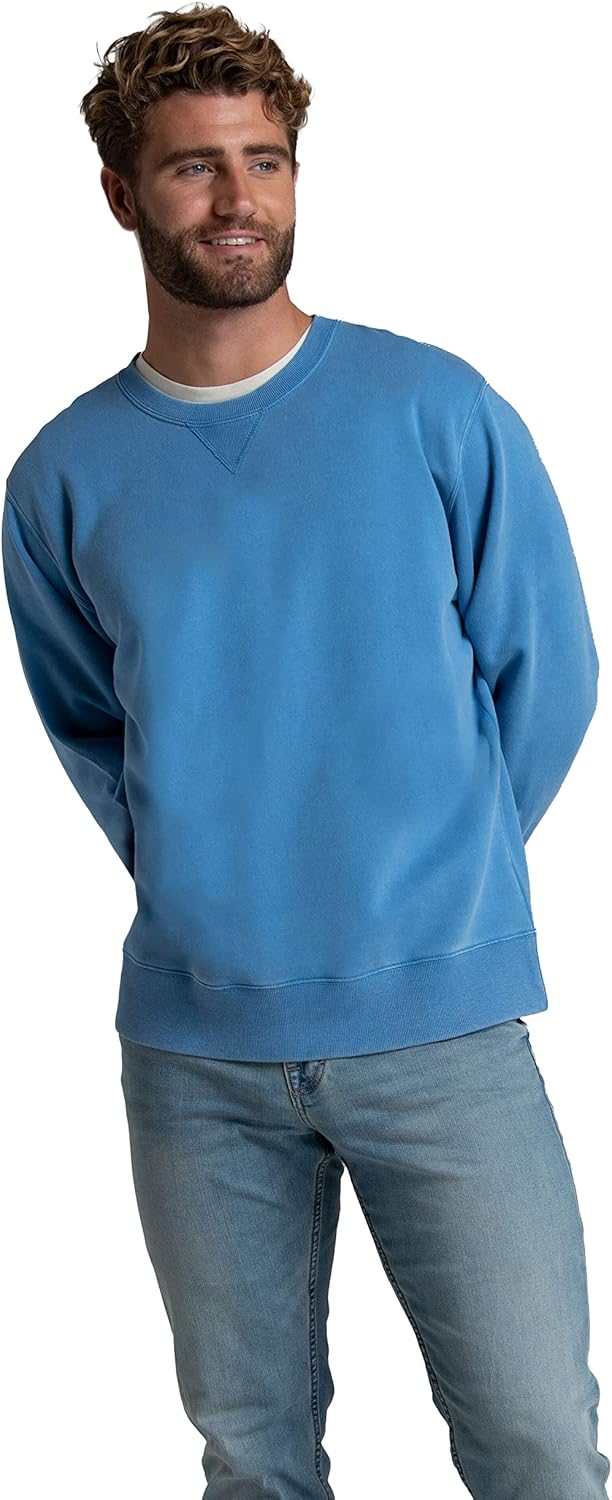 Alternative view of Fruit of the Loom Men's Eversoft Fleece Crewneck Sweatshirts, Moisture Wicking & Breathable, Sizes S-4x
