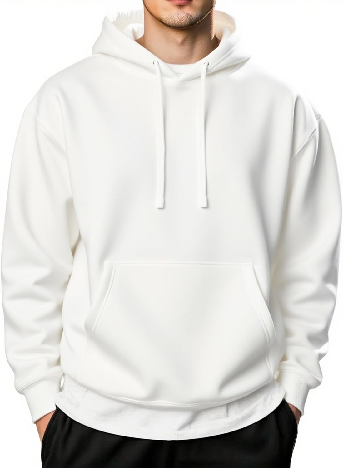 COOFANDY Men's Hooded Pullover Casual Long Sleeve Drawstring Gym Hoodies Sweatshirts with Pocket - Image 9