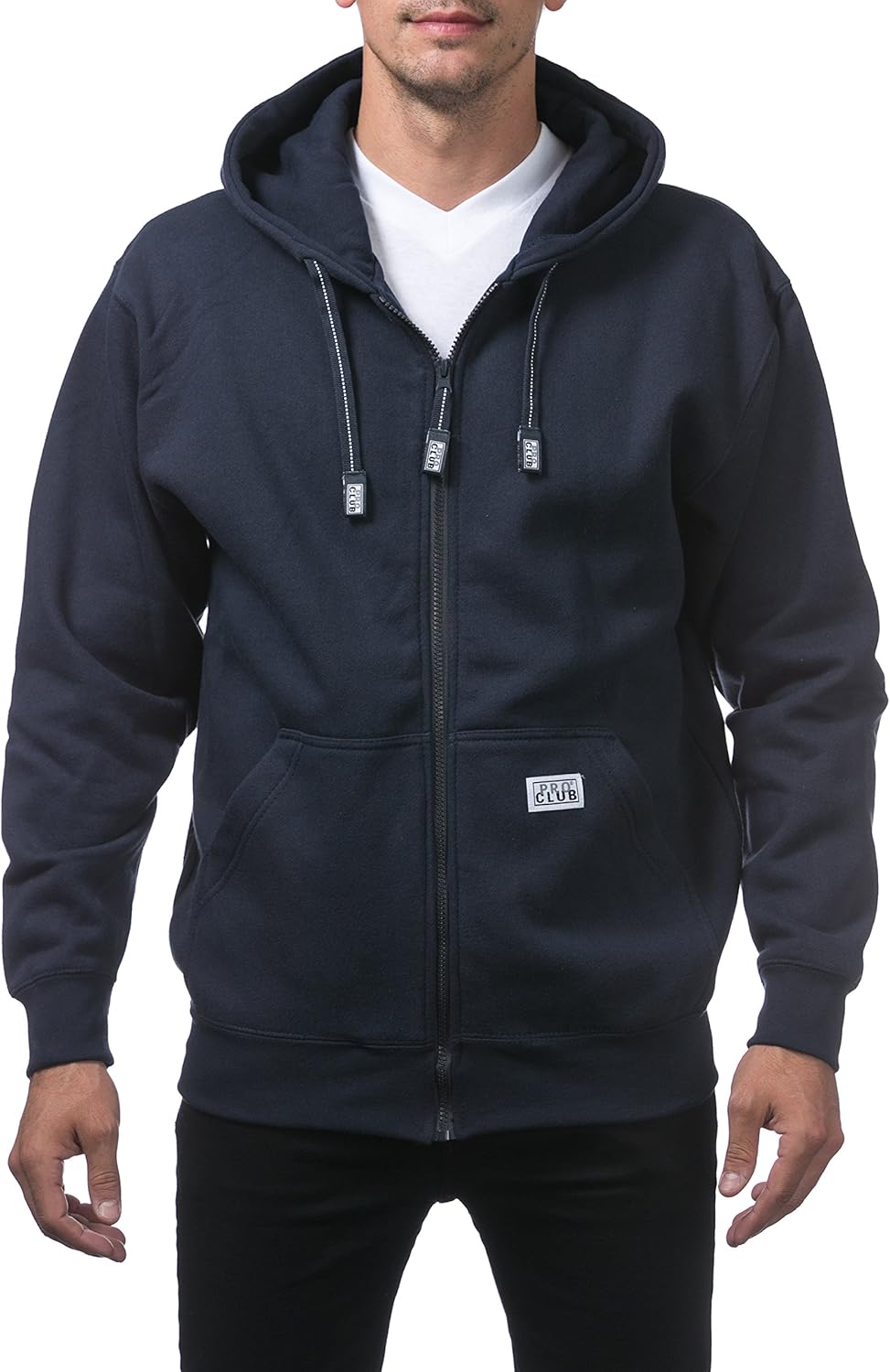 Pro Club Men's Heavyweight Full Zip Fleece Hoodie