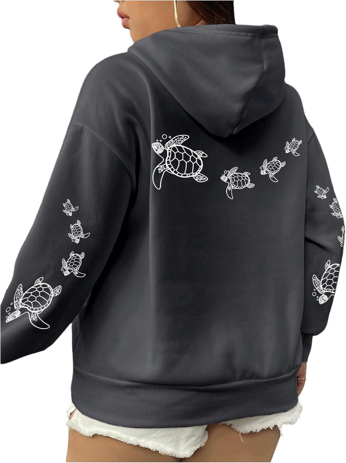 Alternative view of SOLY HUX Women's Plus Size Hoodies Long Sleeve Hooded Graphic Preppy Sweatshirts with Pockets