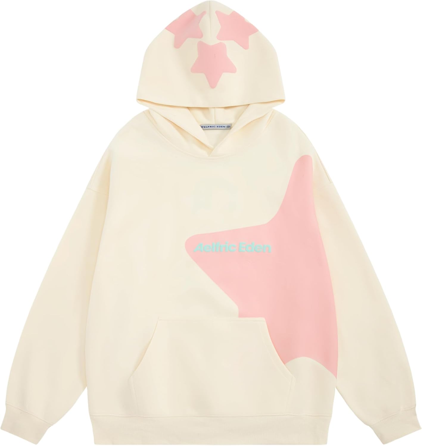 Alternative view of Aelfric Eden Star Graphic Hoodies Purple Print Hoodie Unisex Oversized Hooded Sweatshirt Long Sleeve Pocket Pullover