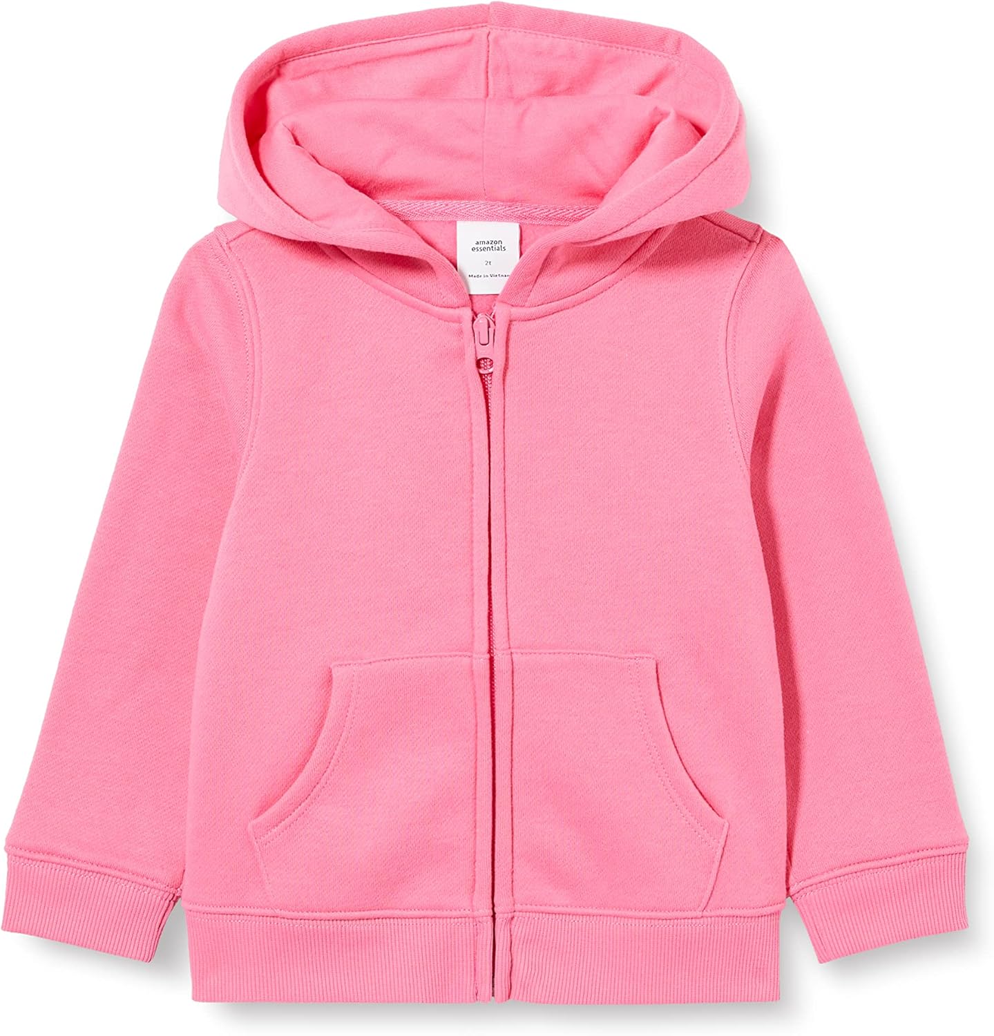 Amazon Essentials Girls and Toddlers' Fleece Zip-Up Hoodie Sweatshirt
