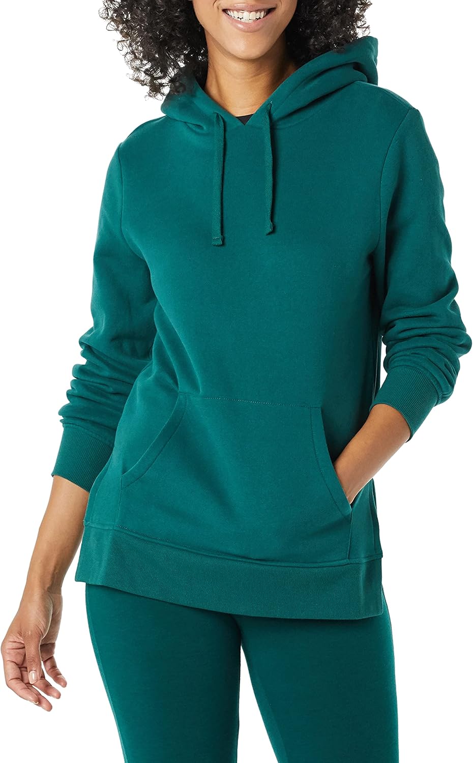 Amazon Essentials womens Fleece Hooded Tunic Sweatshirt - Image 3
