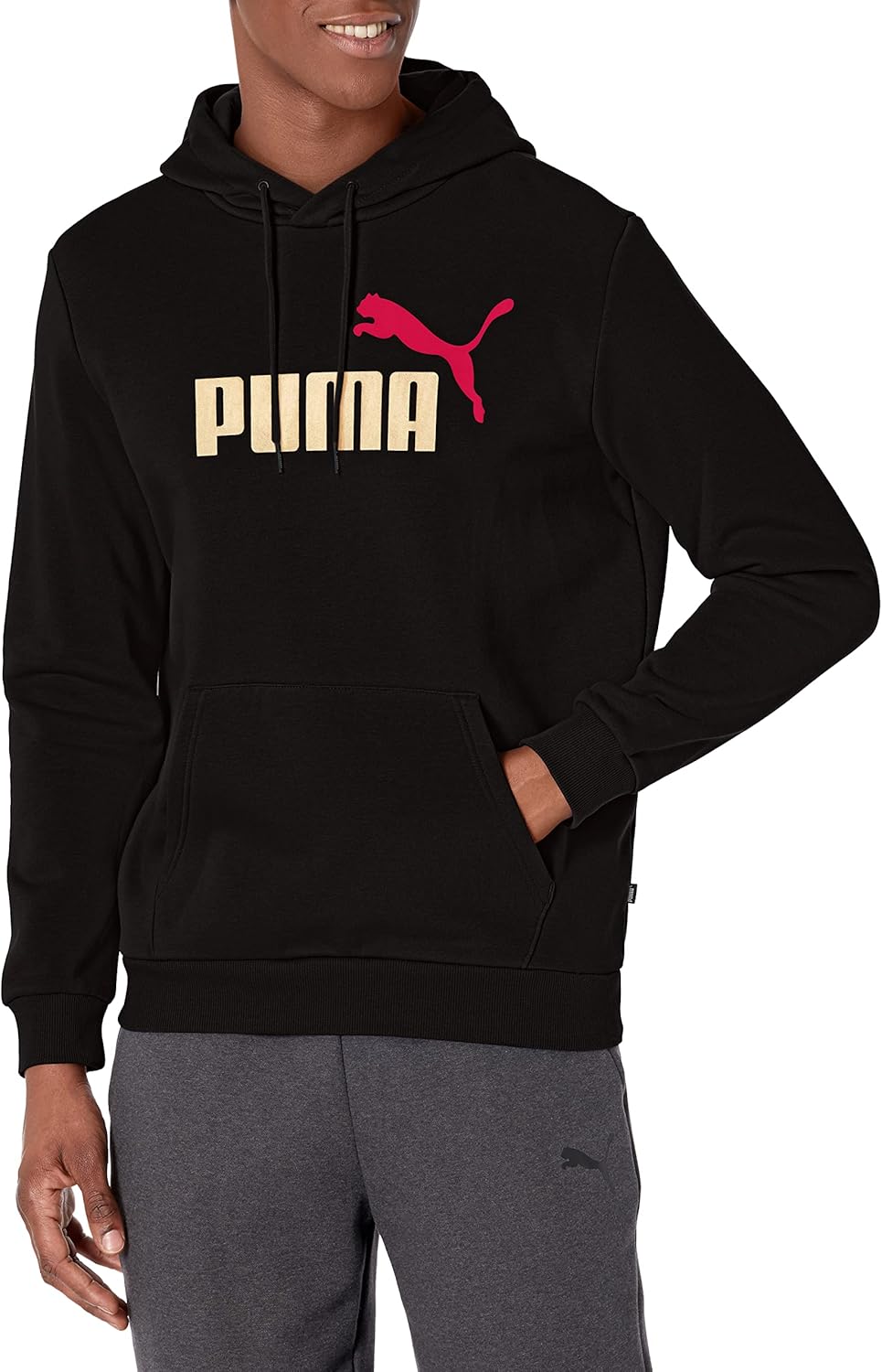 PUMA mens Essentials Logo Fleece Hoodie (Available in Big & Tall) - Image 8
