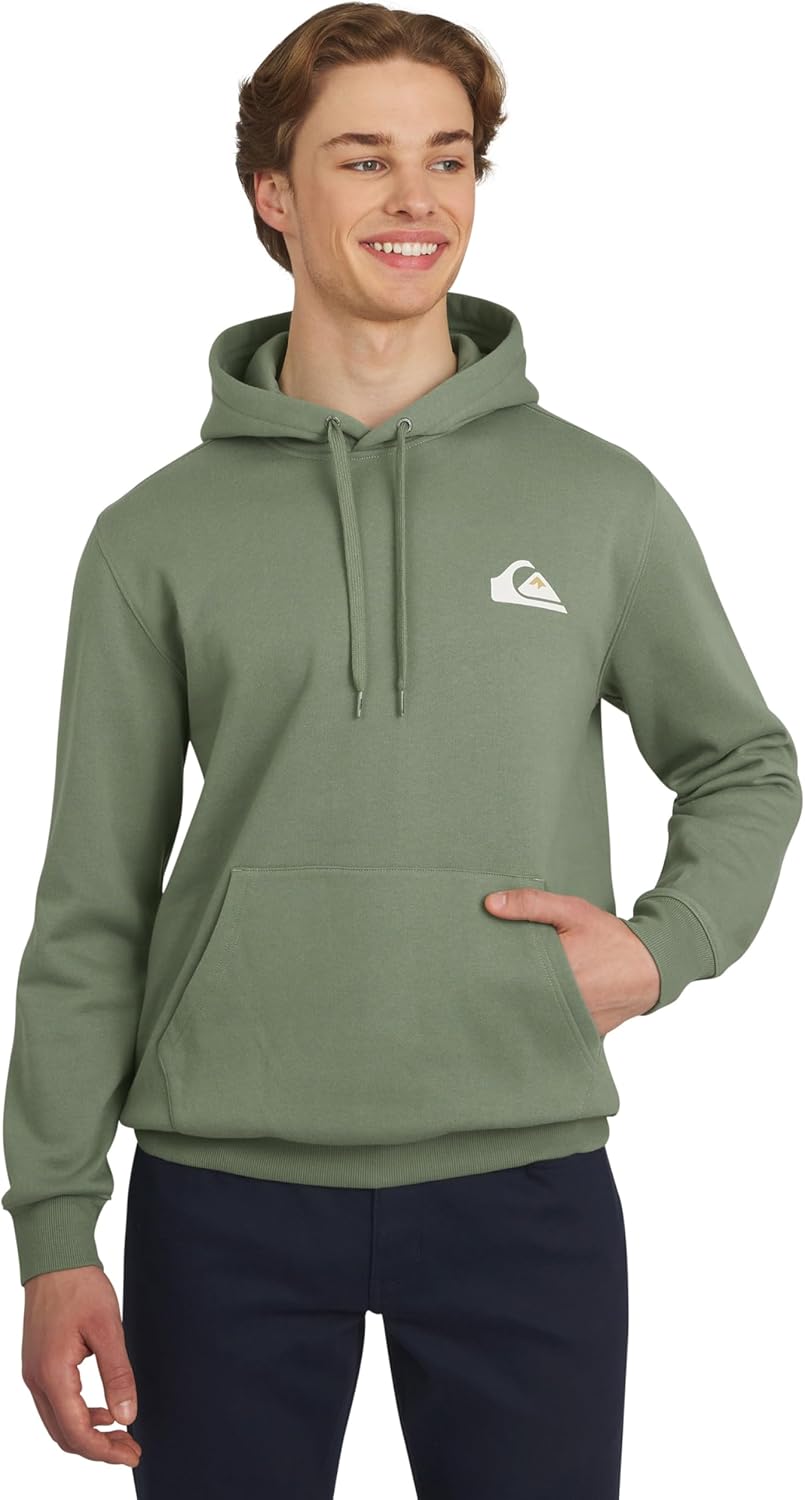 Quiksilver Men's Regular Fit Super Soft Fleece Midweight Pullover Hooded Sweatshirt