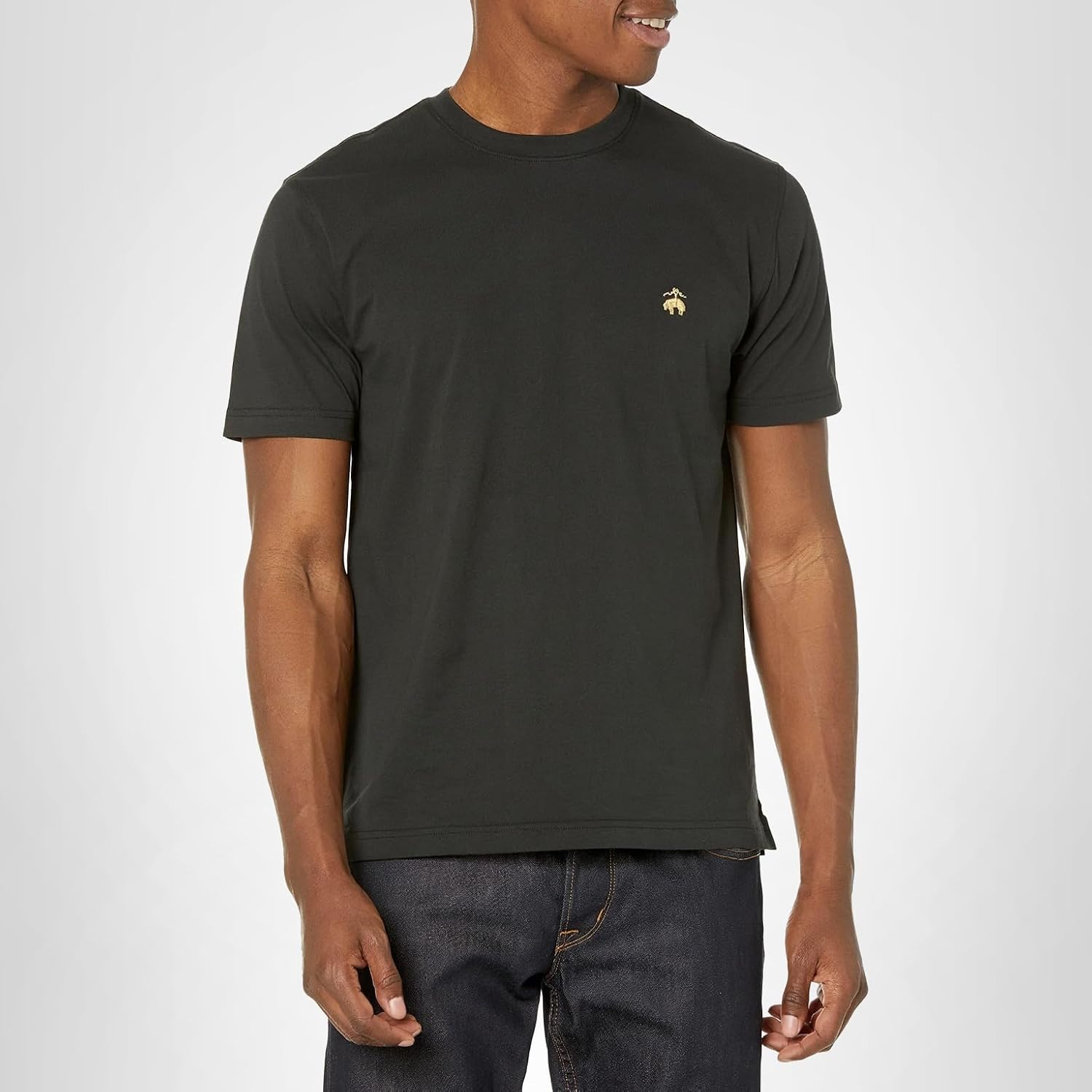 Brooks Brothers Men's Short Sleeve Cotton Crew Neck Logo - Image 3