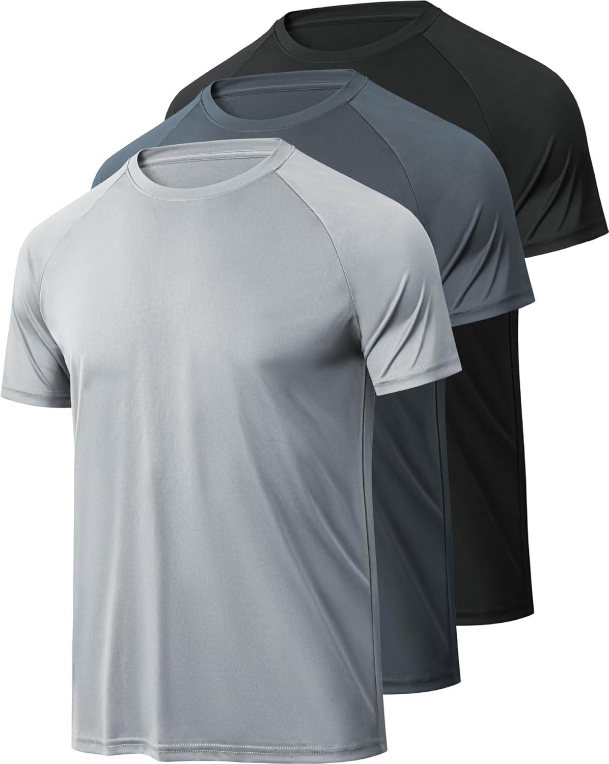 Alternative view of BALENNZ Workout Shirts for Men, Moisture Wicking Quick Dry Active Athletic Men's Gym Performance T Shirts