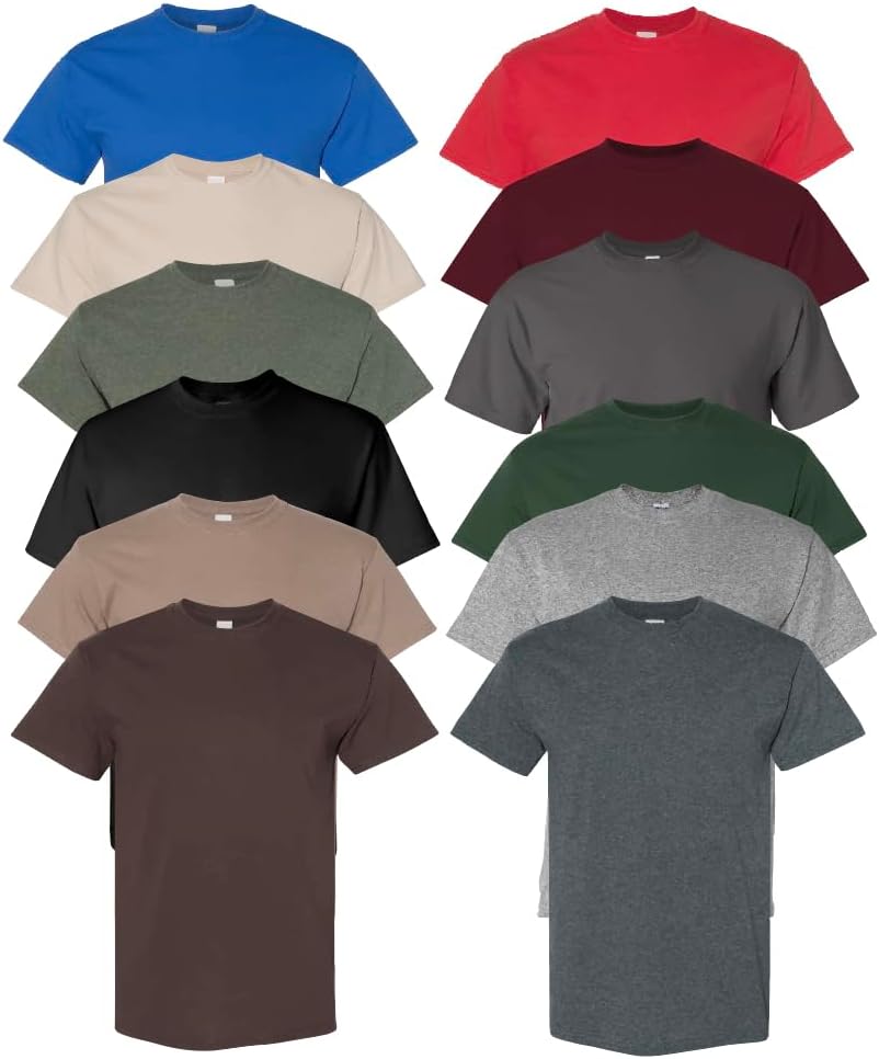 Alternative view of EVERYDAY TEES Men's Heavy Cotton Tee (Pack of 12), Assorted Mixed Color Small to 5XL
