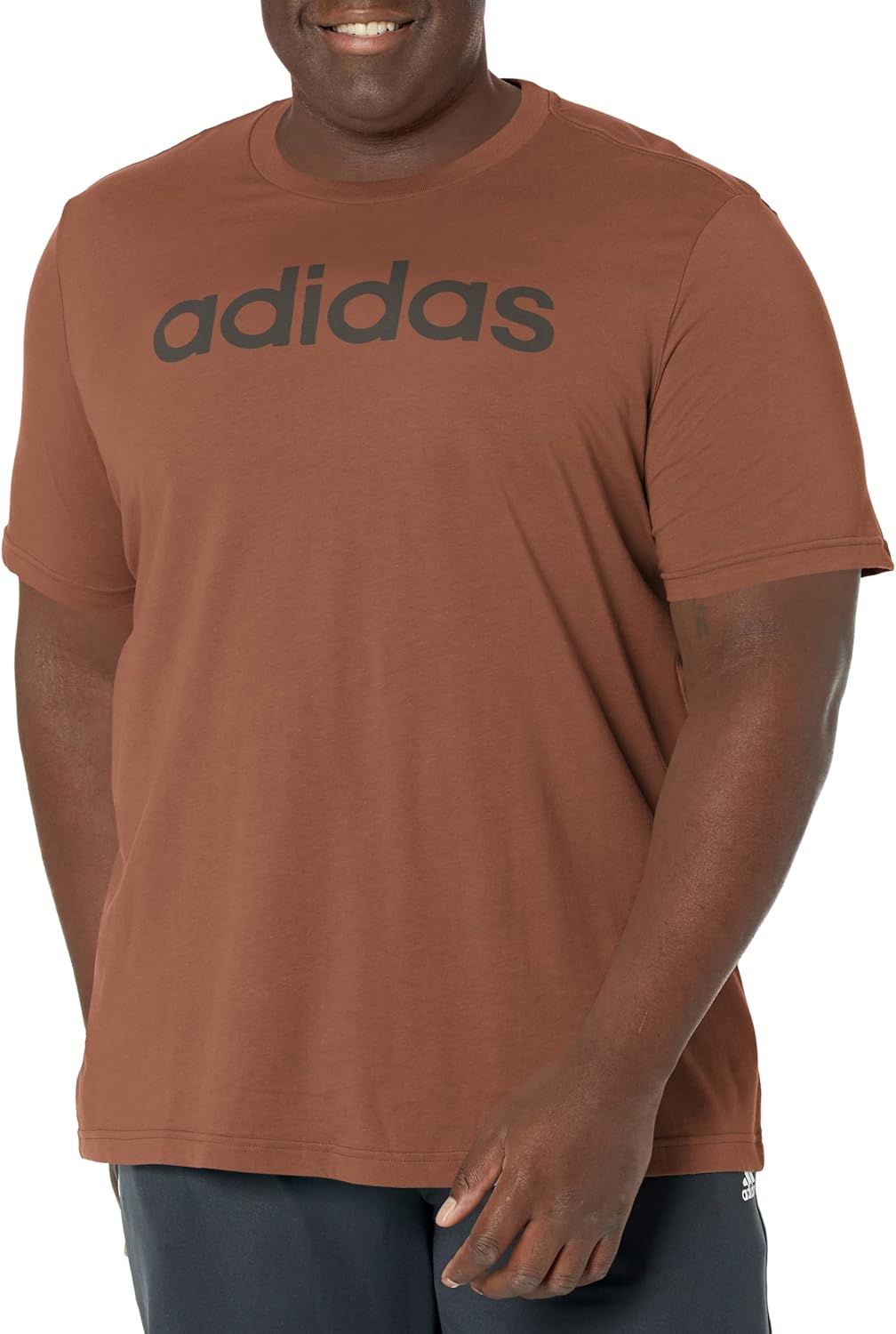 Alternative view of adidas Mens Essentials Single Jersey Linear Embroidered Logo