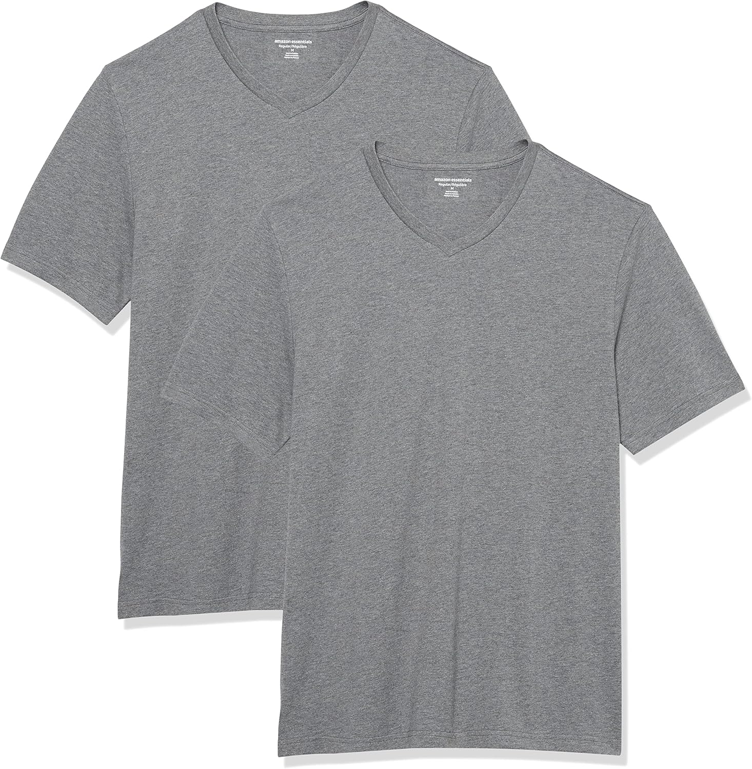 Amazon Essentials Men's Short-Sleeve V-Neck T-Shirts, Pack of 2 - Image 6