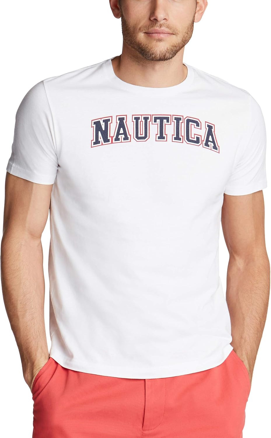 Nautica Men's Short Sleeve 100% Cotton Nautical Series Graphic Tee