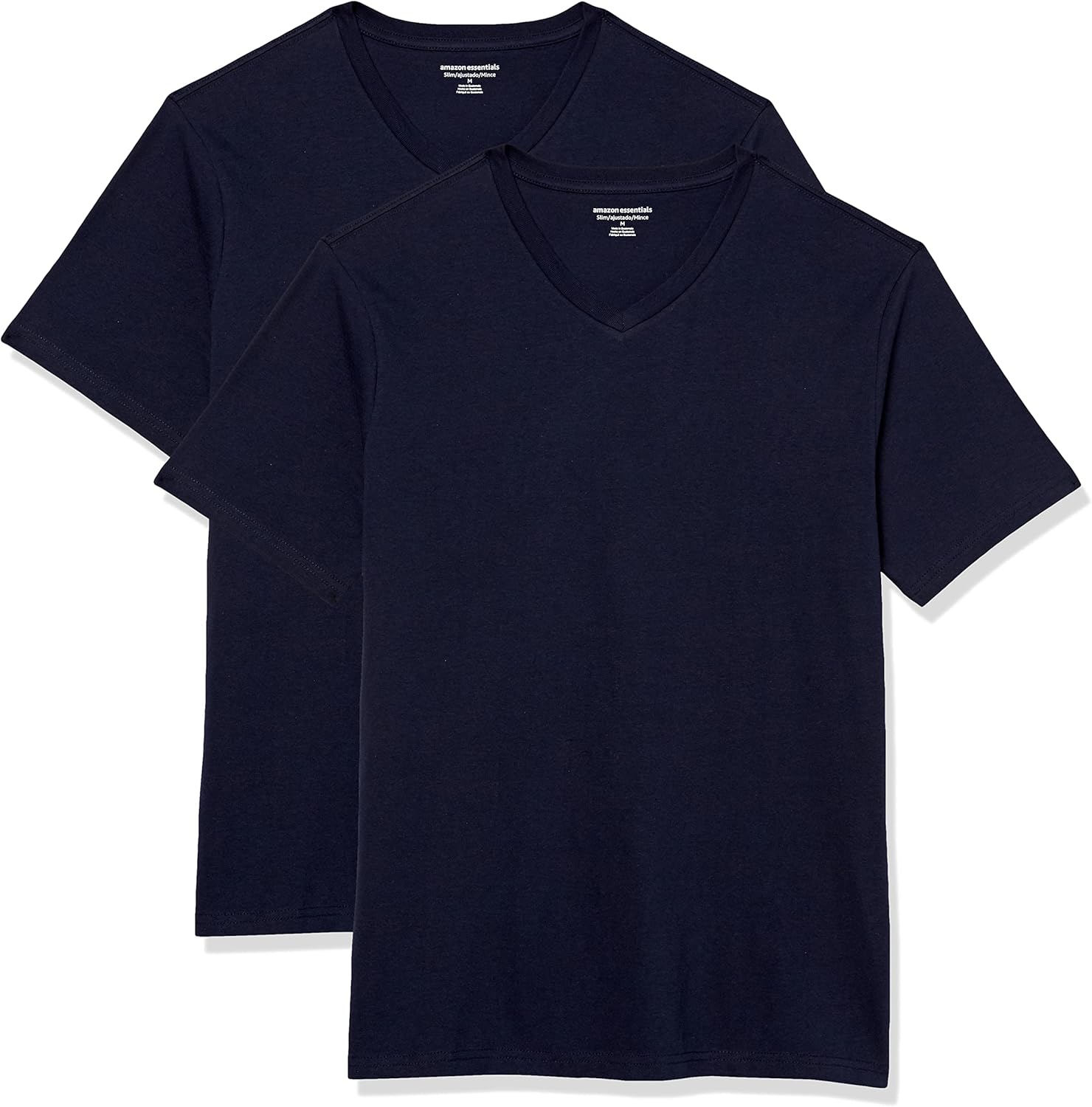 Alternative view of Amazon Essentials Men's Short-Sleeve V-Neck T-Shirts, Pack of 2