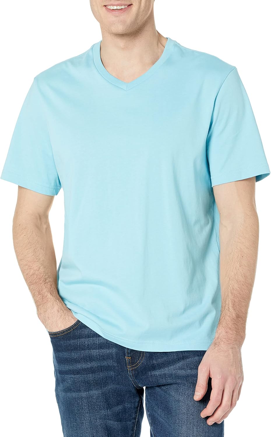 Amazon Essentials Men's Short-Sleeve V-Neck T-Shirts, Pack of 2 - Image 3