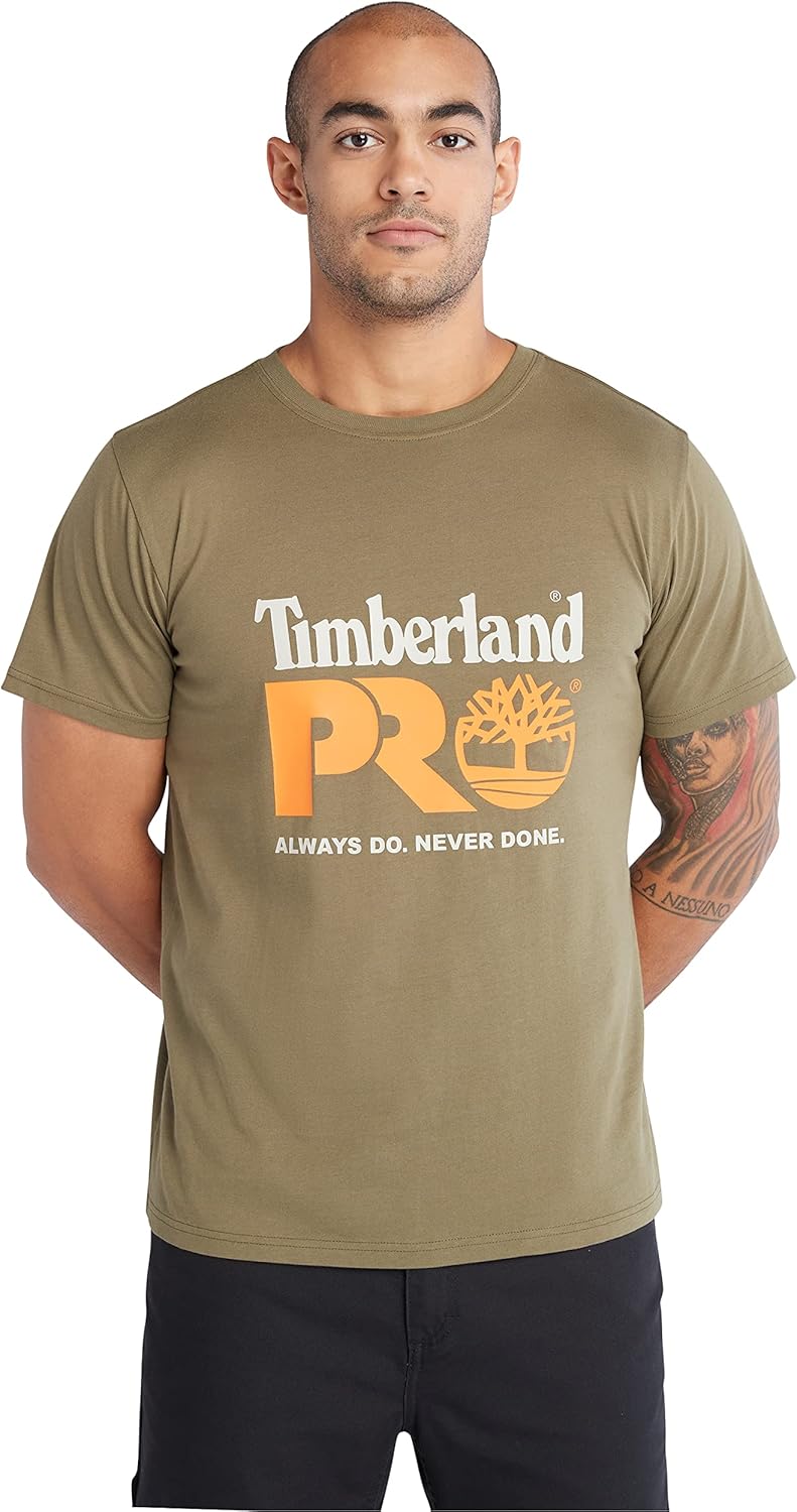 Timberland PRO Unisex-Adult Core Chest Logo Short-Sleeve