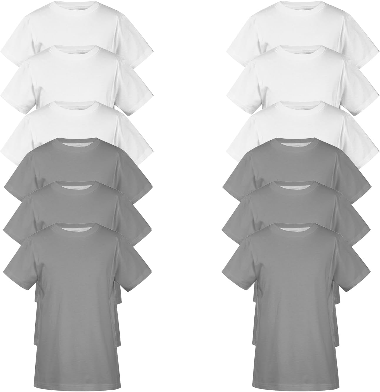 Alternative view of Men's Cotton T-Shirts Mixed Color Casual Shirts Summer Trendy Classic Crew Neck Short Sleeve Tees