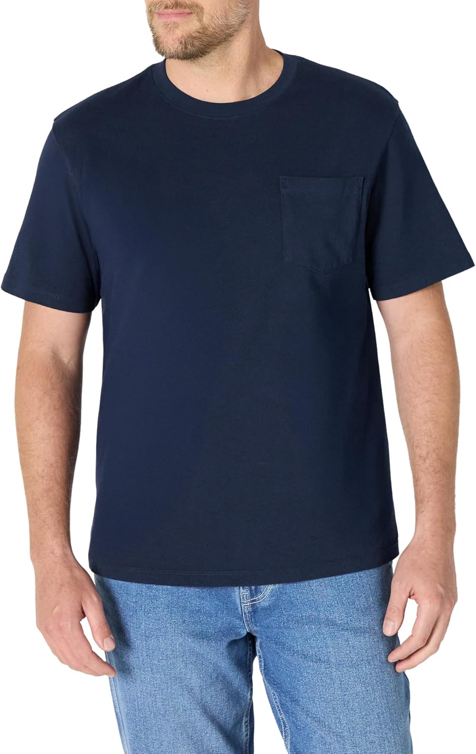 Amazon Essentials Mens Relaxed-Fit Heavyweight Cotton Pocket
