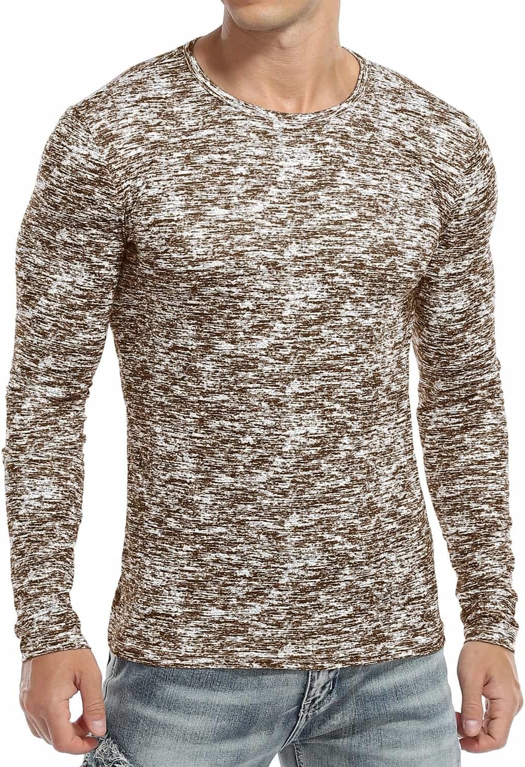 Alternative view of KUYIGO Mens Active T Shirts Sports Running Shirt Gym Workout Quick Dry Crew Neck Printing Tee Tops