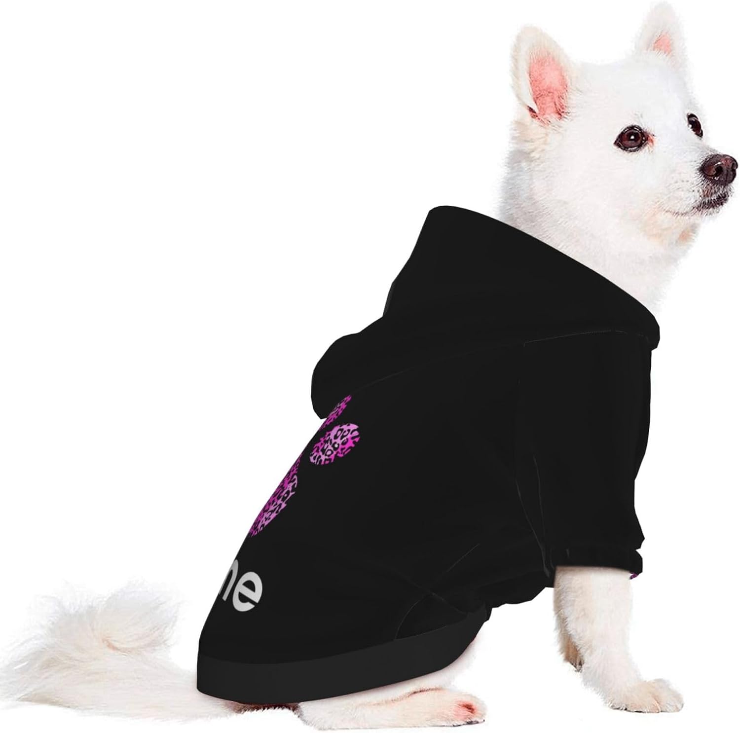 Custom Dog Hoodie Winter Coat Pet Outfit with Name/Text Pet Clothing