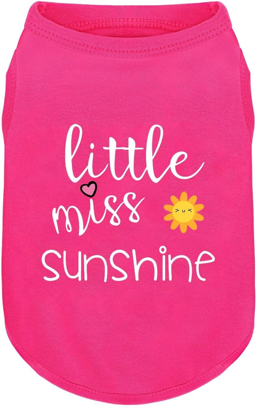 Pink Cotton Dog Shirt with 'Little Miss Princess' Print, Soft & Breathable Pet Apparel for Small to Large Dogs, All-Season Sleeveless Vest, Cute and Comfortable Dog Outfit.Pink Crown XS - Image 5