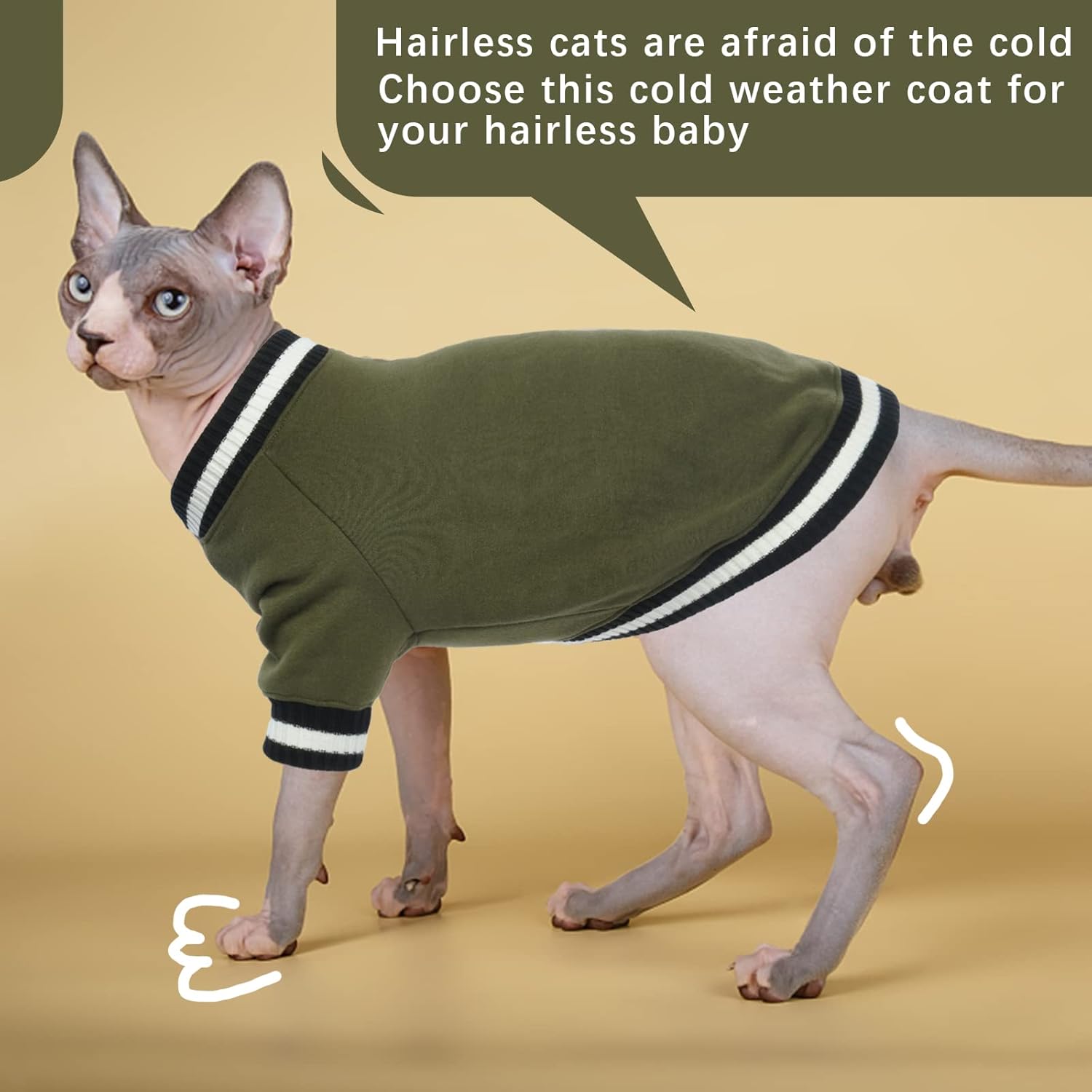 FUAMEY Dog Pullover Sweatshirt,Dog Winter Sweaters Warm Dog Clothes Dog Vest Thick Puppy Pullover Soft Pet Fleece Sweater Cute Doggie Boy Girl Outfit for Small Medium Dogs Green M - Image 6